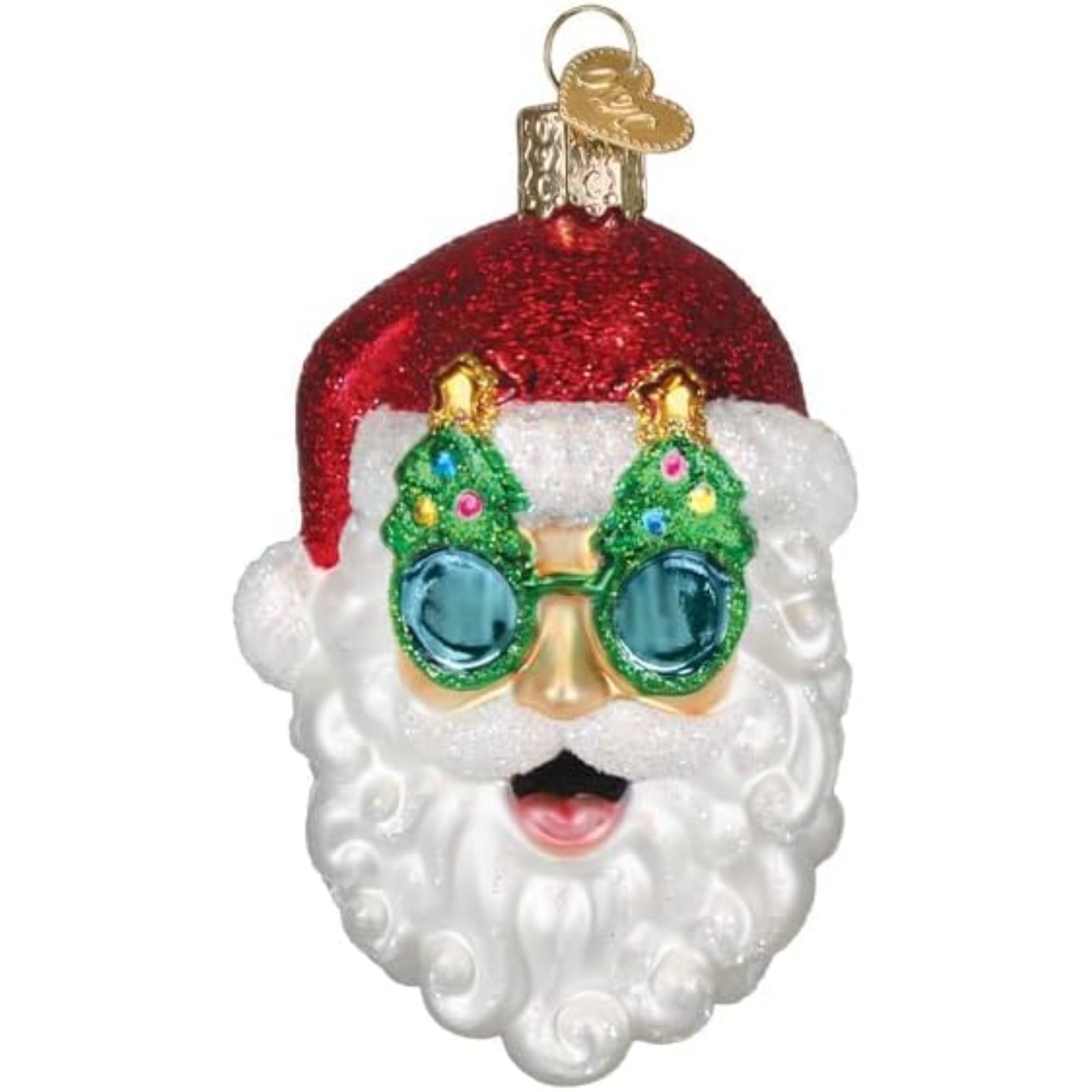 Old World Christmas Blown Glass Ornament for Christmas Tree,  Shades Santa