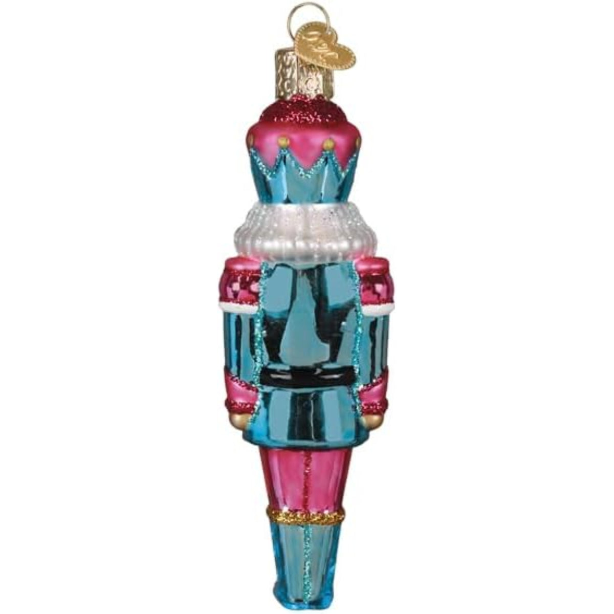 Old World Christmas Blown Glass Ornament for Christmas Tree, Pastel Nutcracker