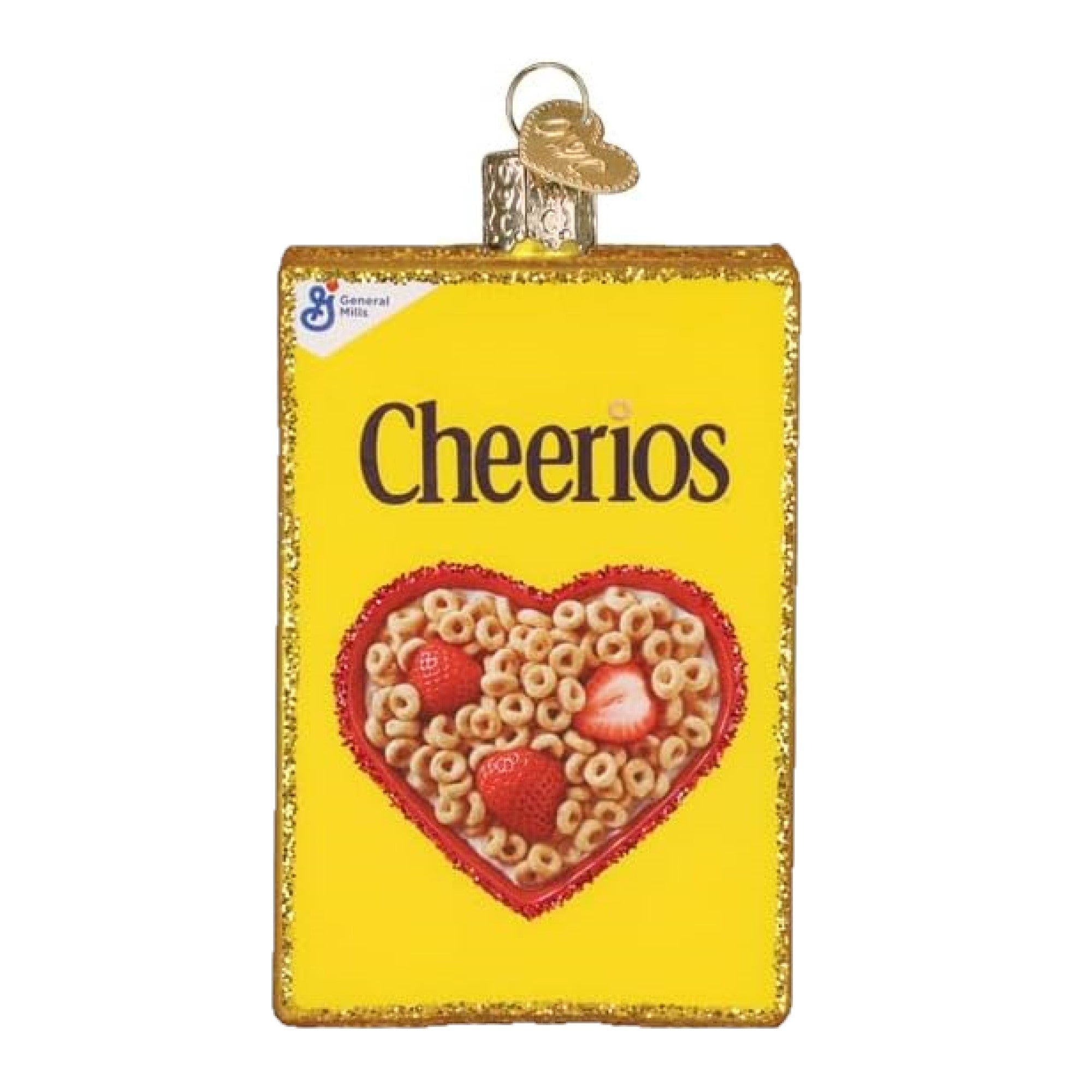 Old World Christmas Blown Glass Ornament for Christmas Tree, Cheerios