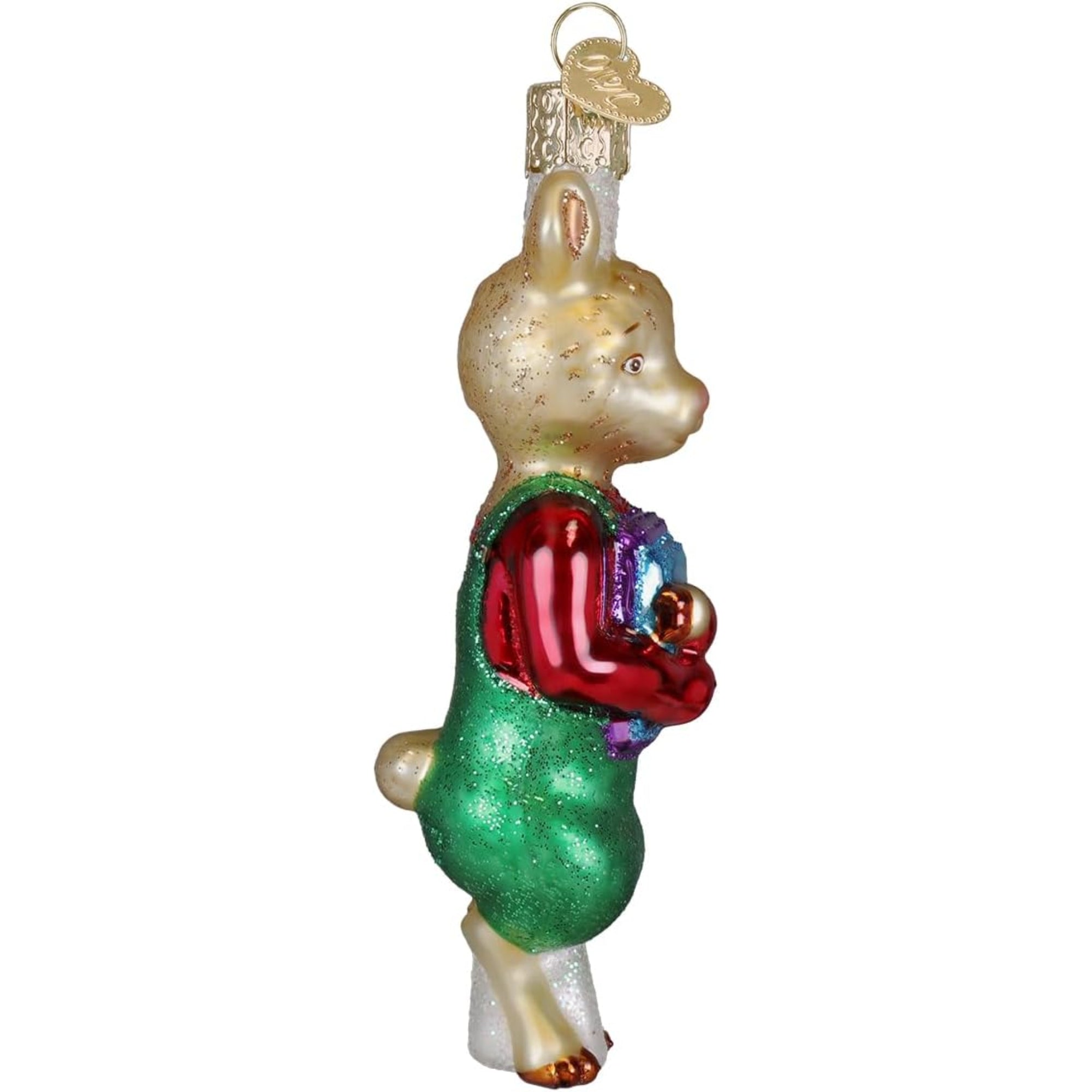 Old World Christmas Blown Glass Ornament for Christmas Tree, Llama Llama Holding Books