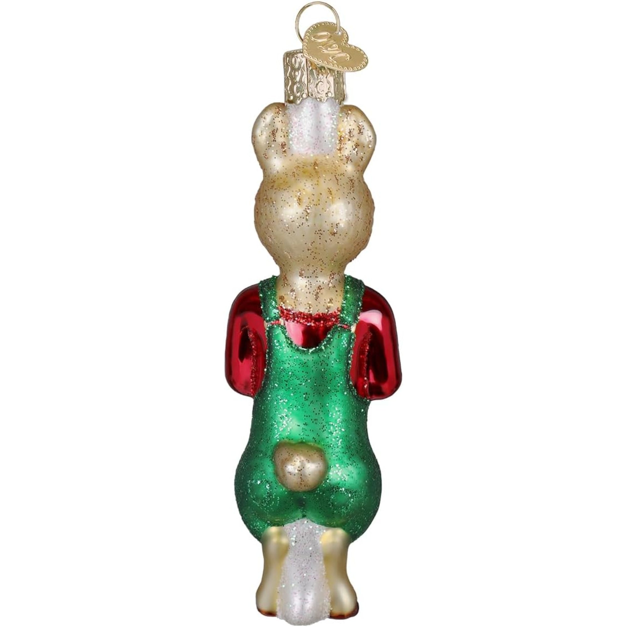 Old World Christmas Blown Glass Ornament for Christmas Tree, Llama Llama Holding Books