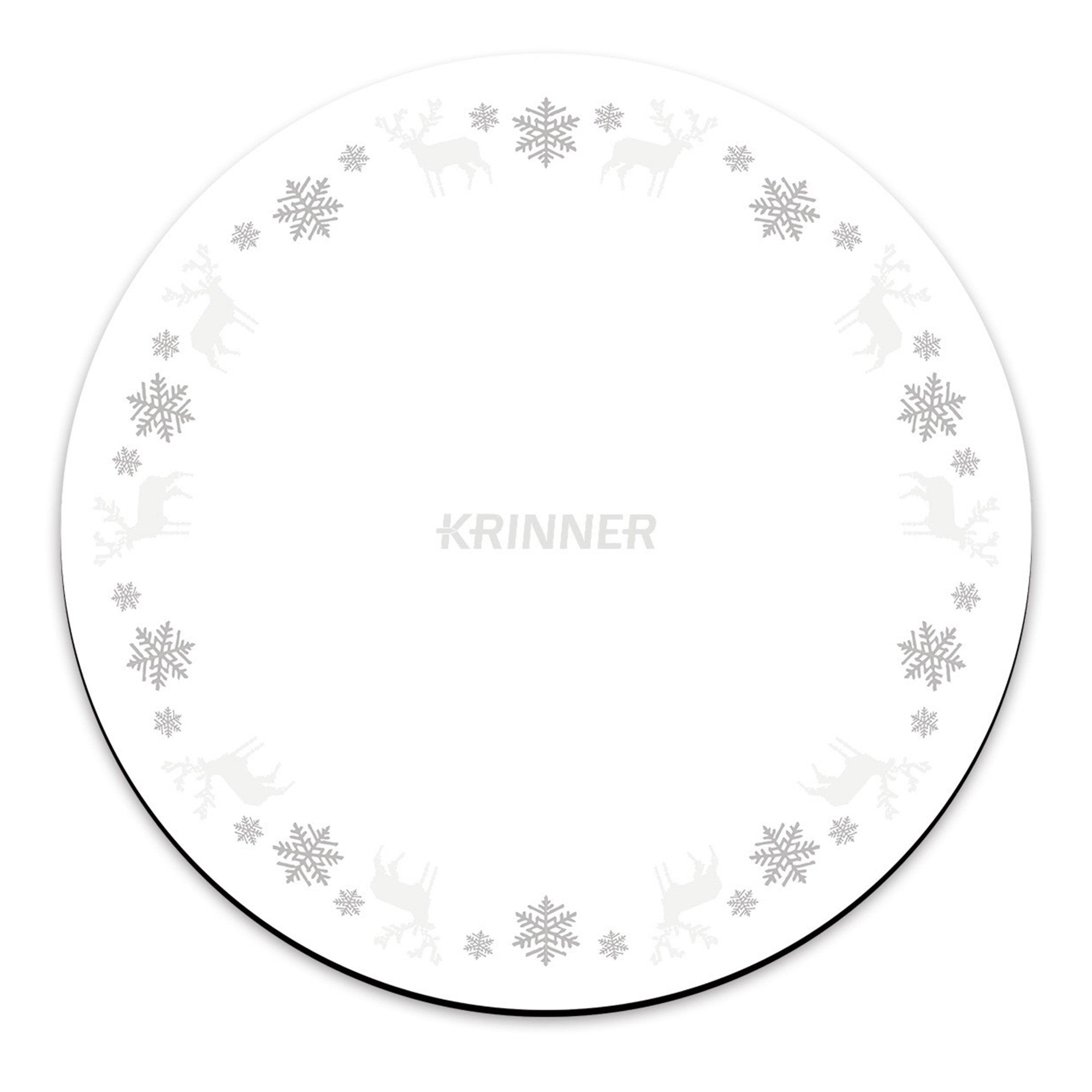 KRINNER 24" Christmas Tree Mat - Waterproof, Absorbent Floor Protection Pad for Tree Stands