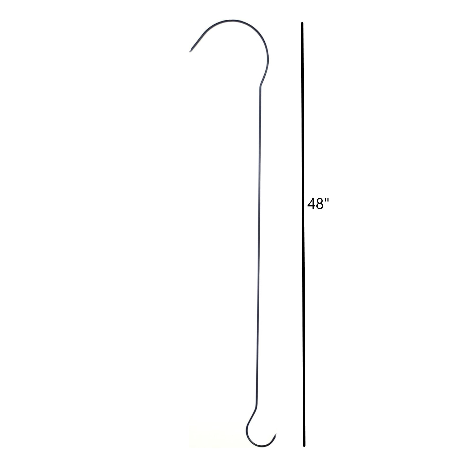 Hookery S Extension Tree Hook for Hanging Planters, Feeders, Baskets, and More, 48"