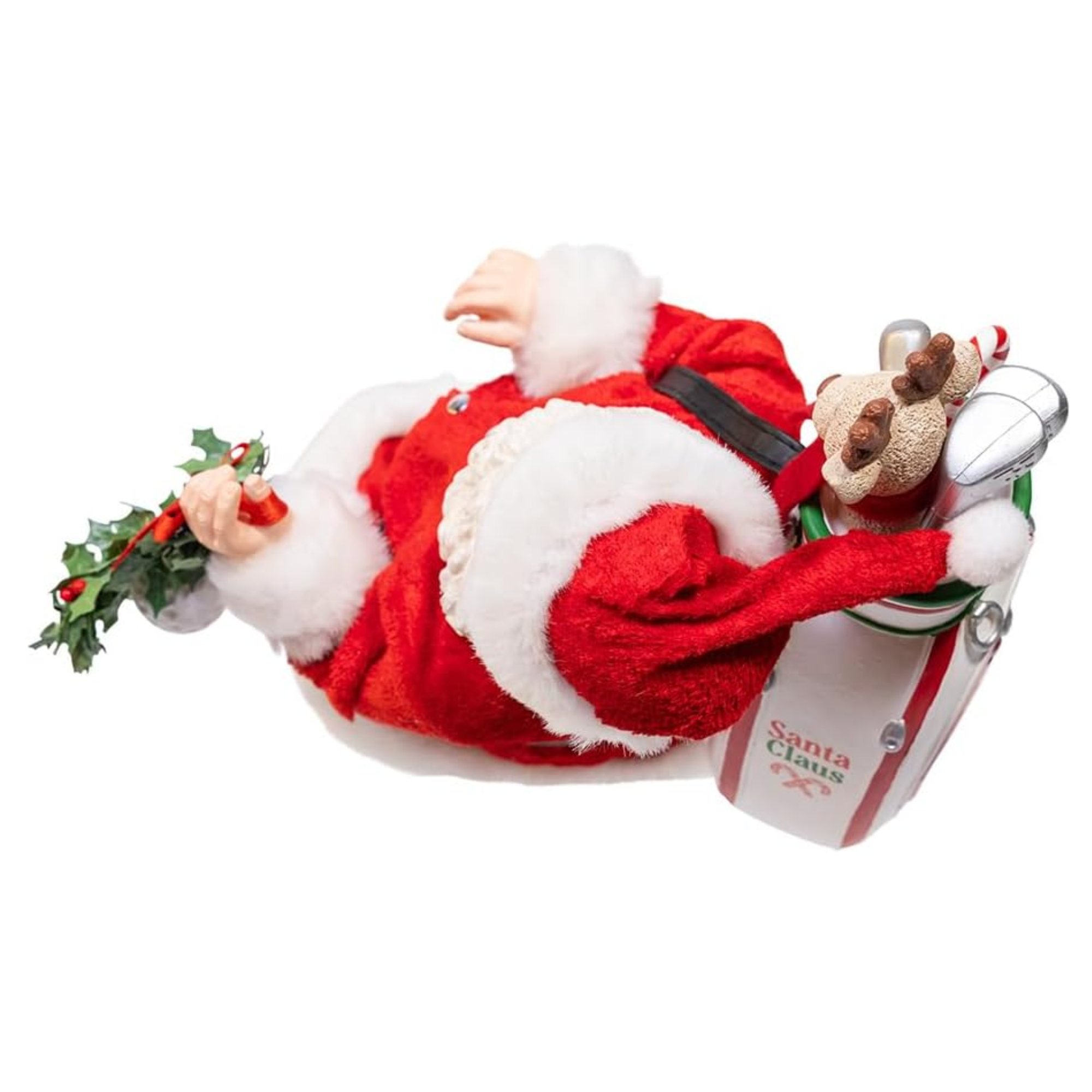 Kurt Adler Fabriche Christmas Figurine, Golf Santa, 11in