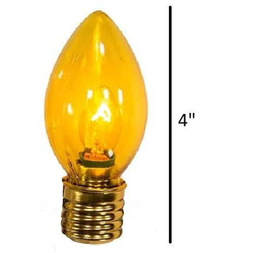 Kurt Adler Indoor/Outdoor String UL 10-Light Set, Giant C7 Bulbs, Multi-Colored, 12'