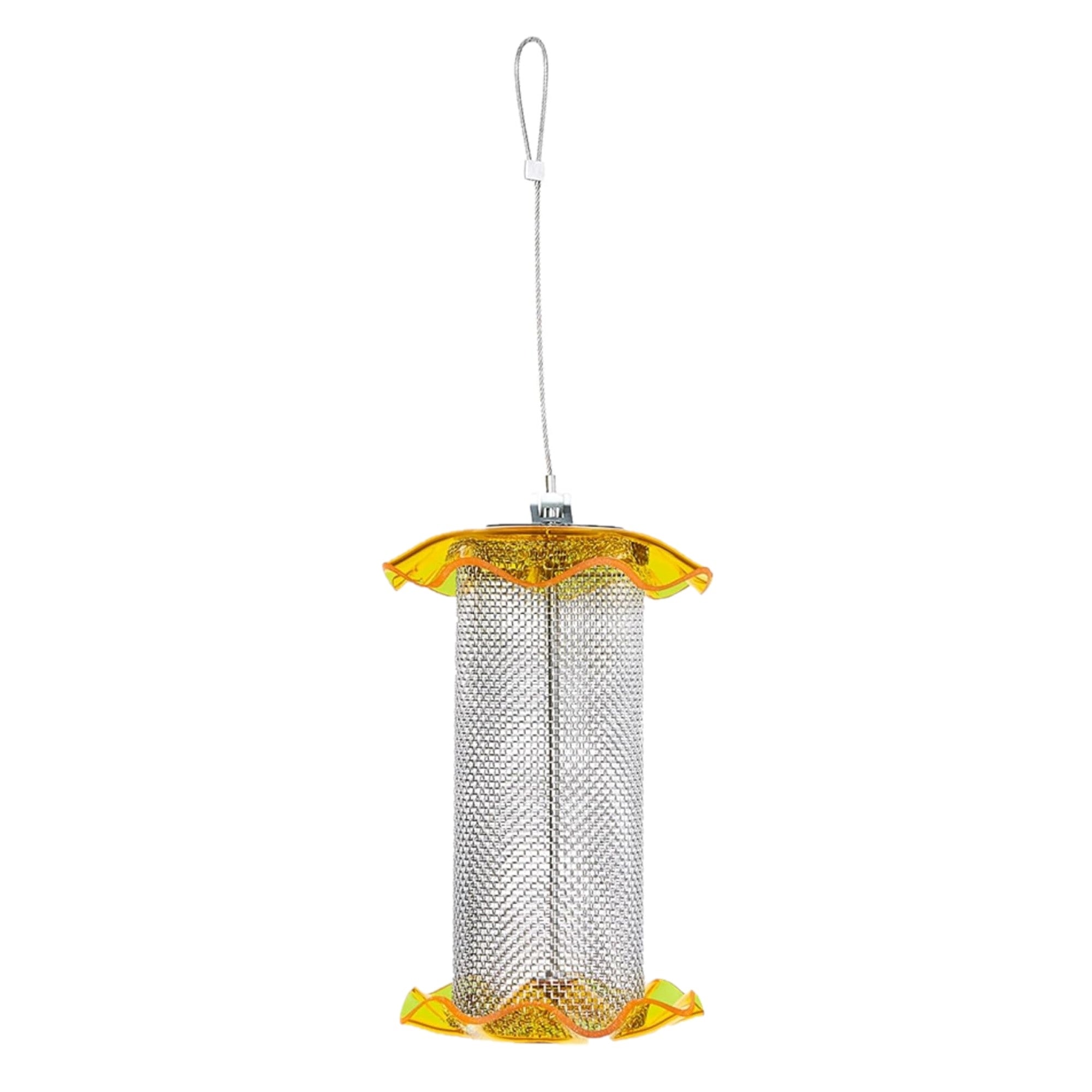 Birds Choice Forever Feeder Mesh Nyjer Wild Bird Feeder, Yellow, 1 Quart