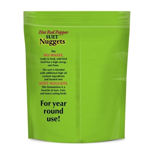 C&S Hot Pepper Suet Nuggets — No-Melt, Mess-Free High-Energy Bird Feed, 27oz
