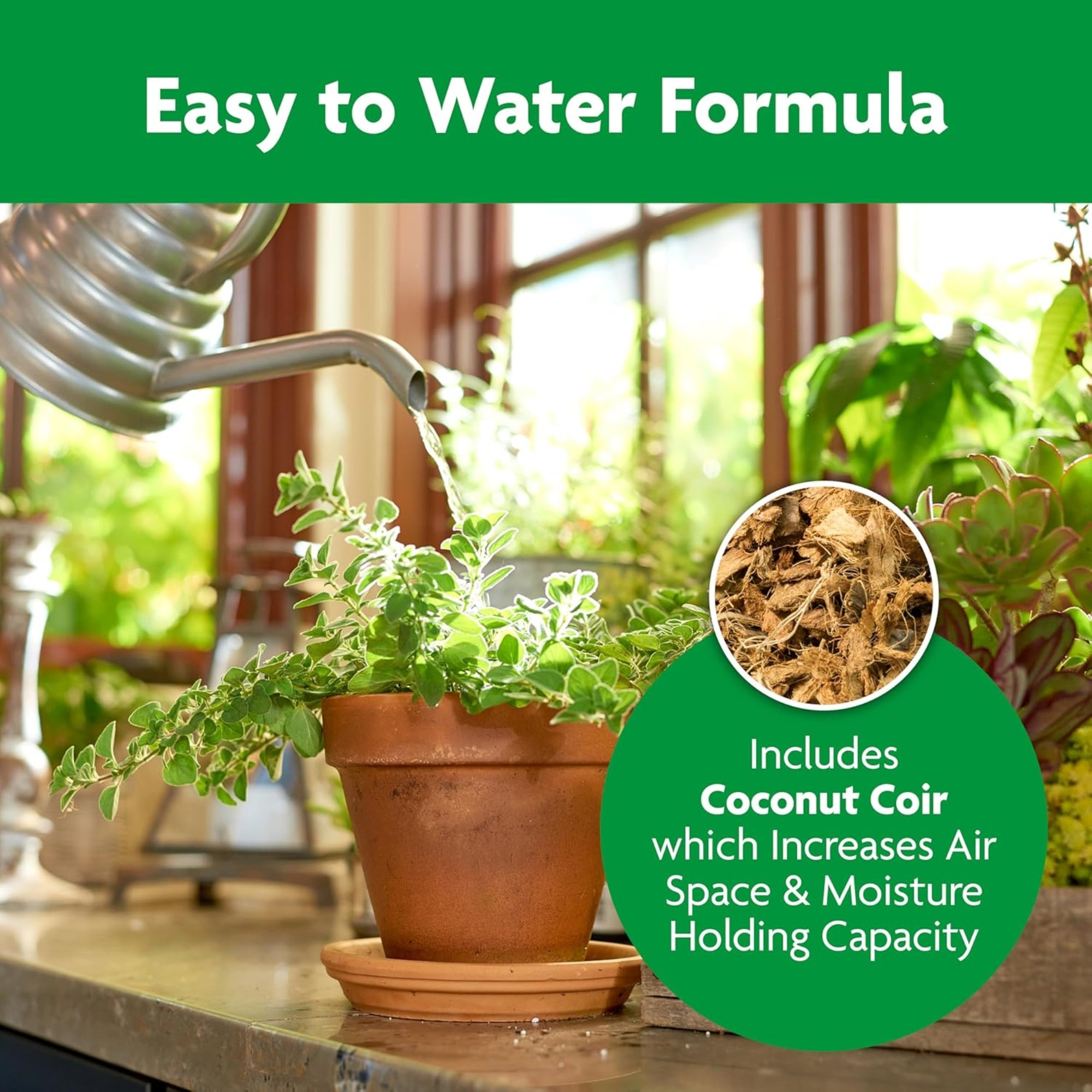 Miracle-Gro Indoor Potting Mix with Coconut Coir for Containers, 6 dry quarts