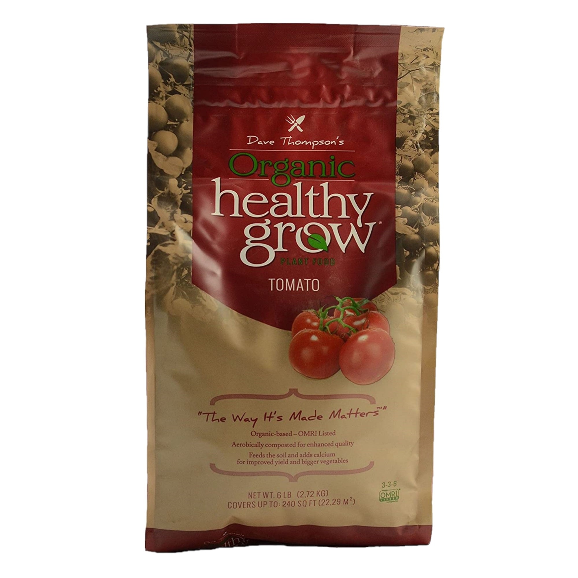 Dave Thompson's Organic Healthy Grow Tomato Plant Food Fertilizer, 6lb