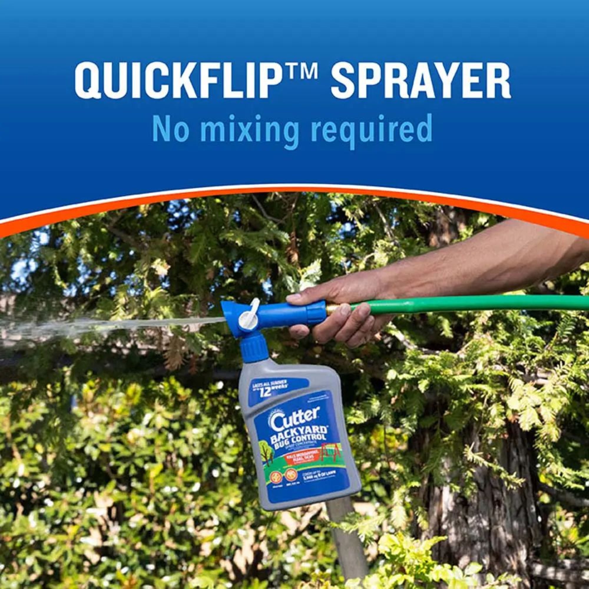 Cutter Backyard Bug Control Ready to Spray Concentrate, 5M Coverage, 32 fl oz
