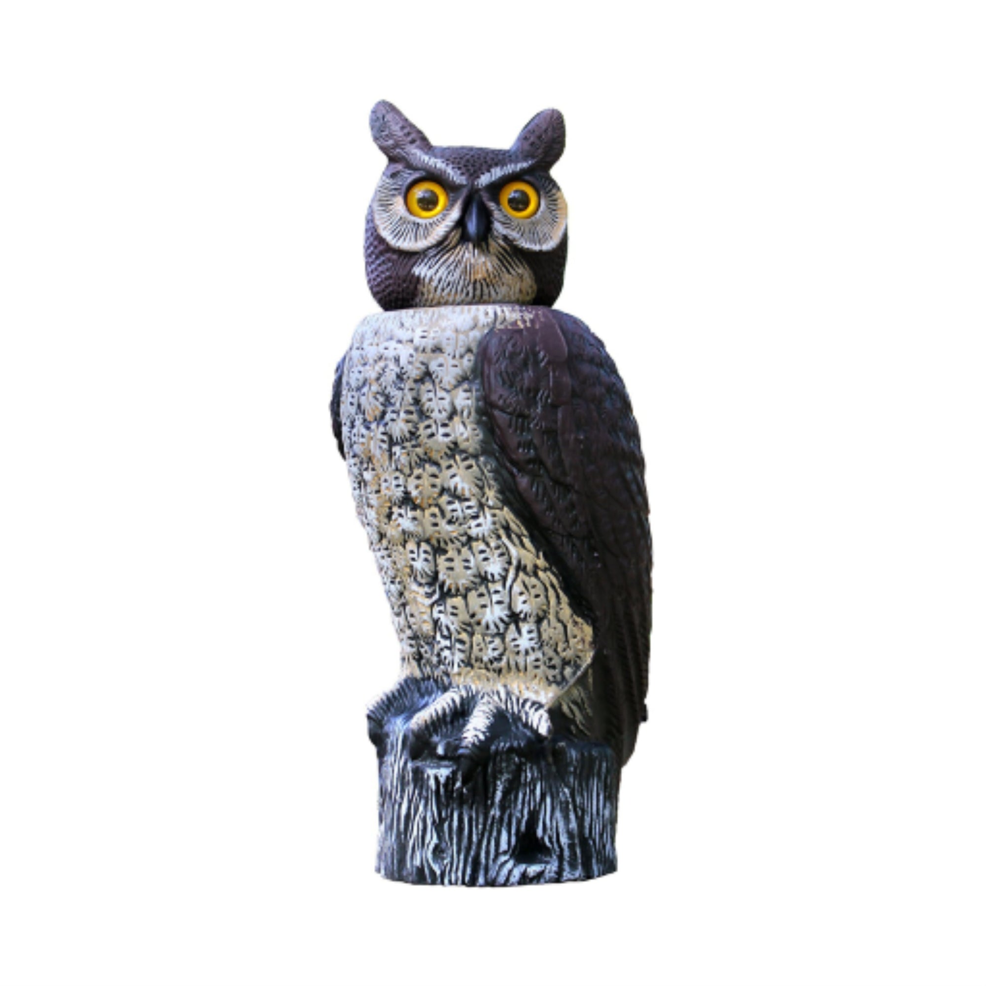 Dalen SOL-R Solar/Wind Powered Owl Decoy Pest Deterrent with Rotating Head, 18”