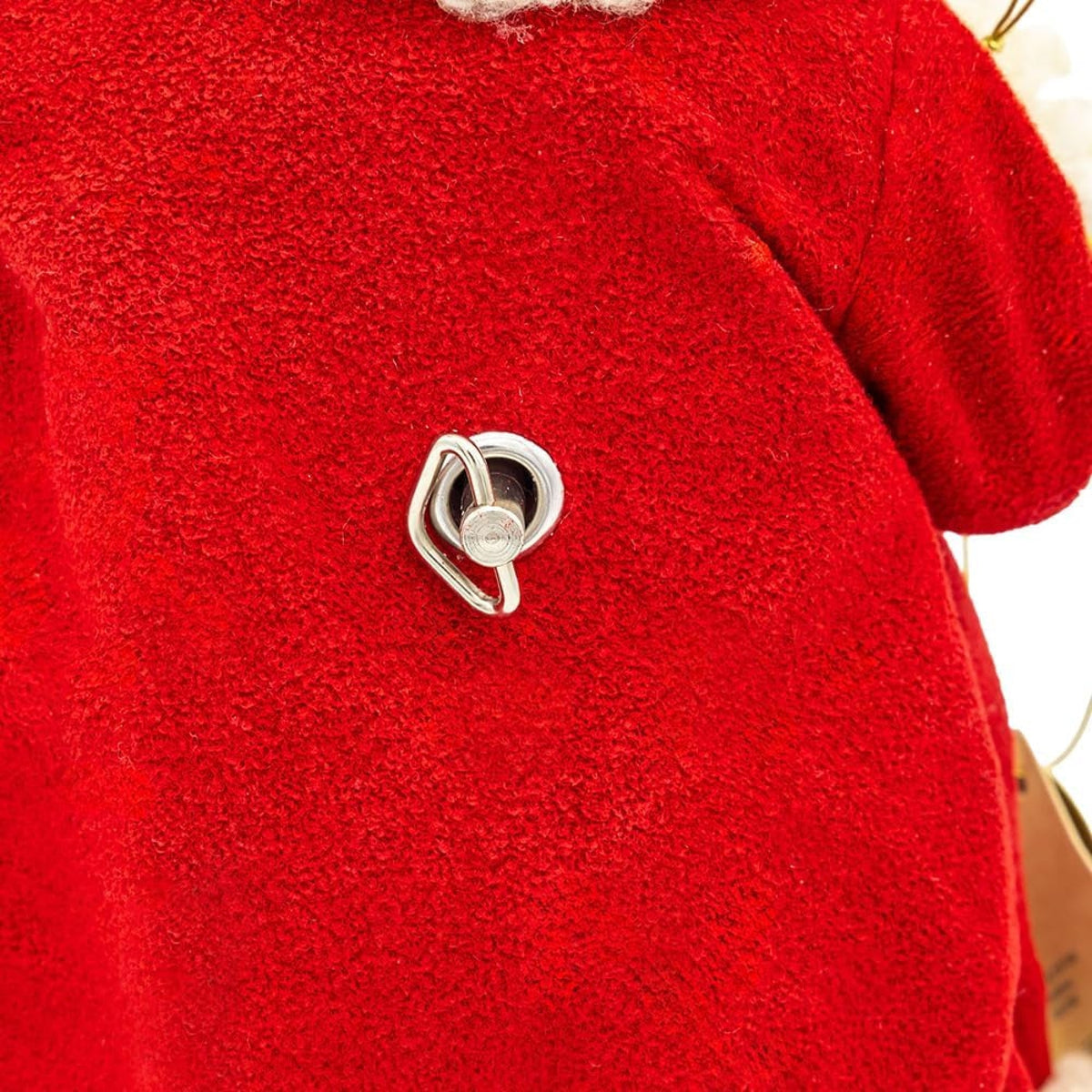 Kurt Adler Fabriche Musical Figurine, America's 250th Anniversary Santa, 11"