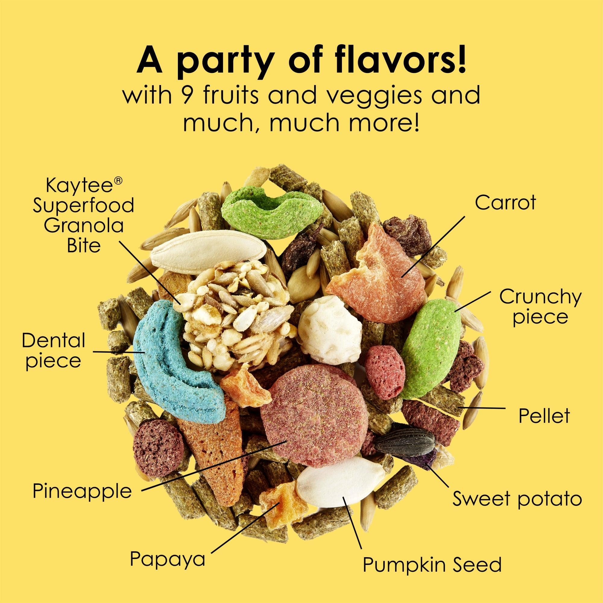 Kaytee Fiesta Rabbit Food Mix, 25lbs – Supports Immune Health and Digestion