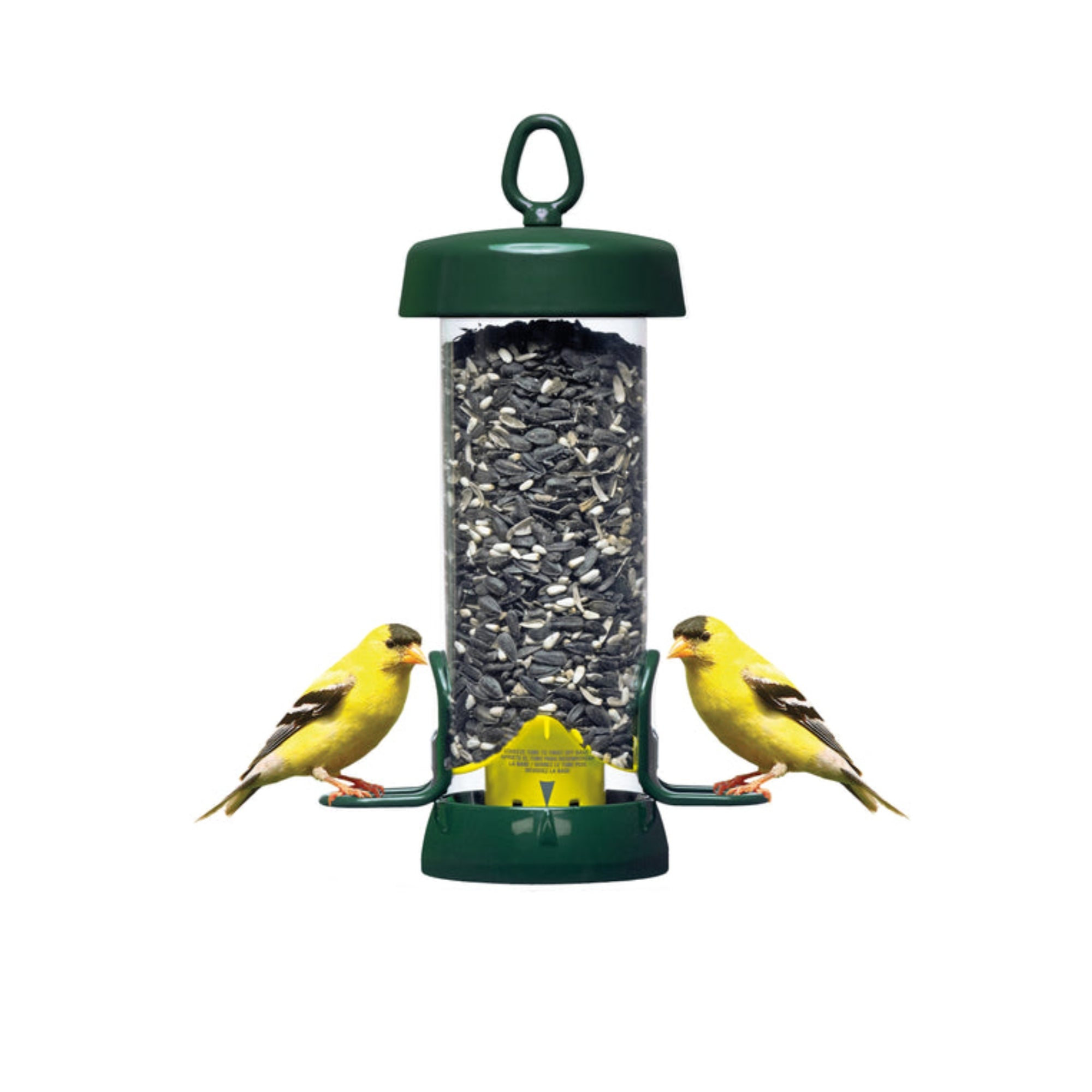 Brome Tube Solution 100 Backyard Bird Feeder, 1.7lb Capacity, 2 Feeding Ports