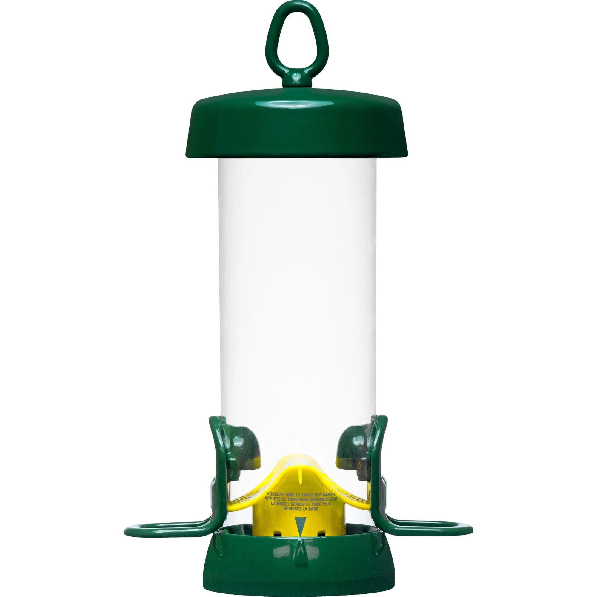Brome Tube Solution 100 Backyard Bird Feeder, 1.7lb Capacity, 2 Feeding Ports