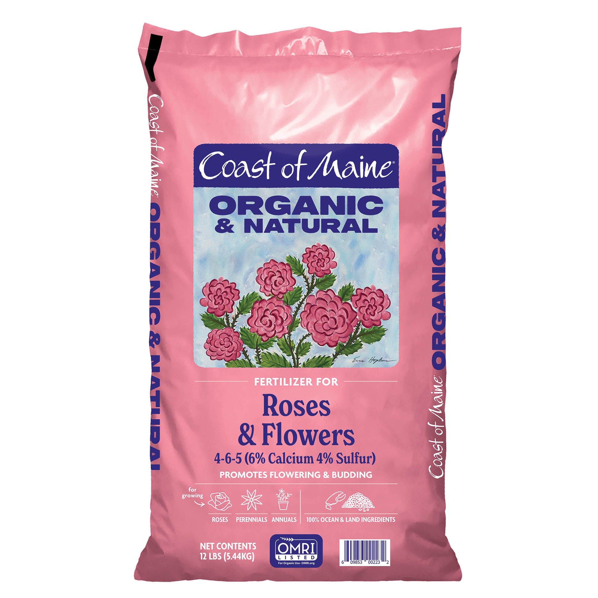 Coast of Maine Organic & Natural Fertilizer for Roses & Flowers