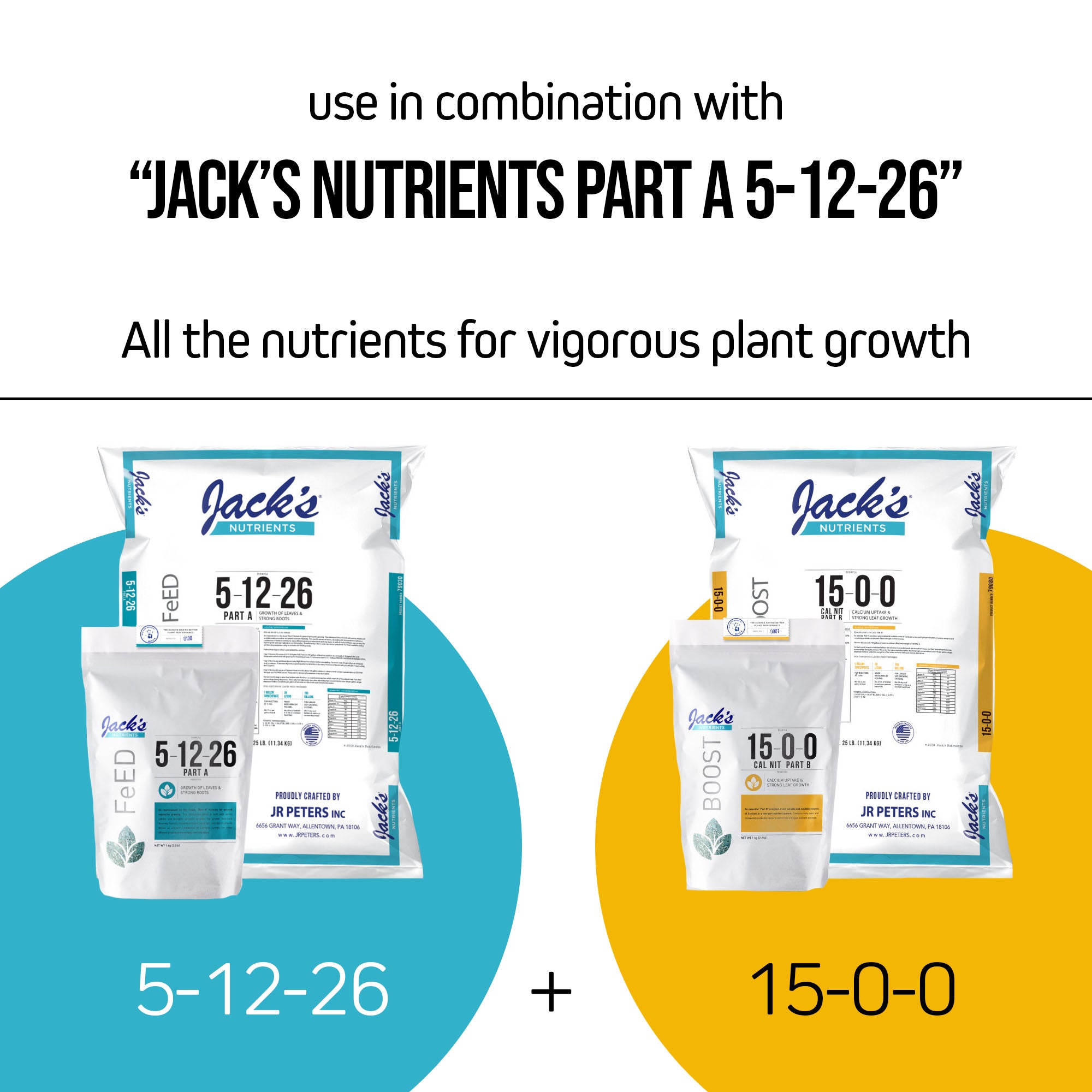 Jack's Nutrients 15-0-0 Part B Calcium Nitrate Water-Soluble Fertilizer