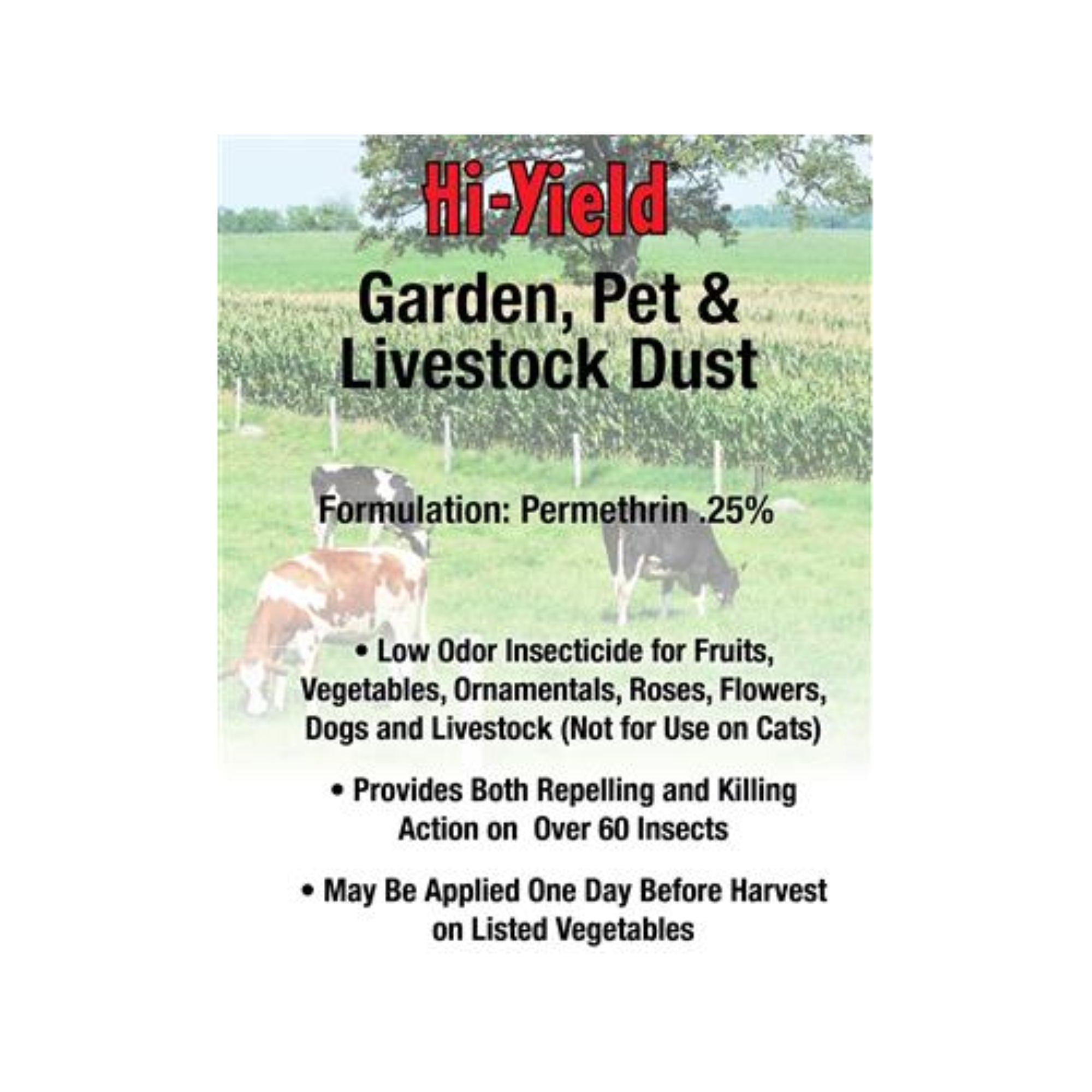 Hi-Yield Garden, Pet & Livestock Dust, Broad-Use Insecticide, 3.25lbs