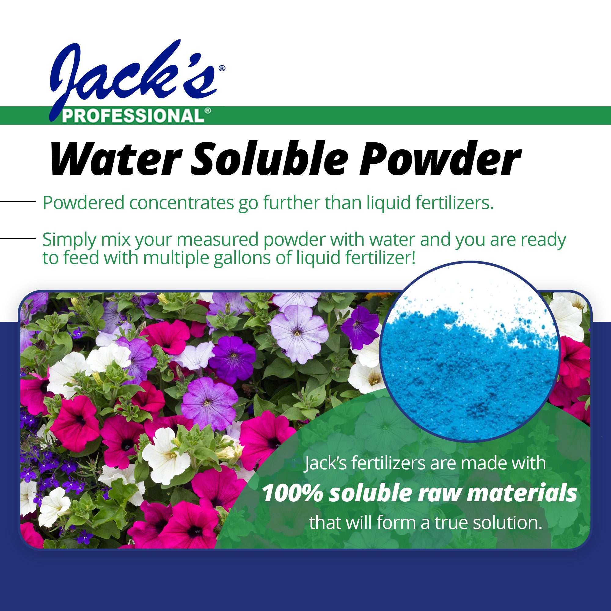 Jack’s Professional 17-4-17 Pure Water LX Water-Soluble Fertilizer, 25lbs