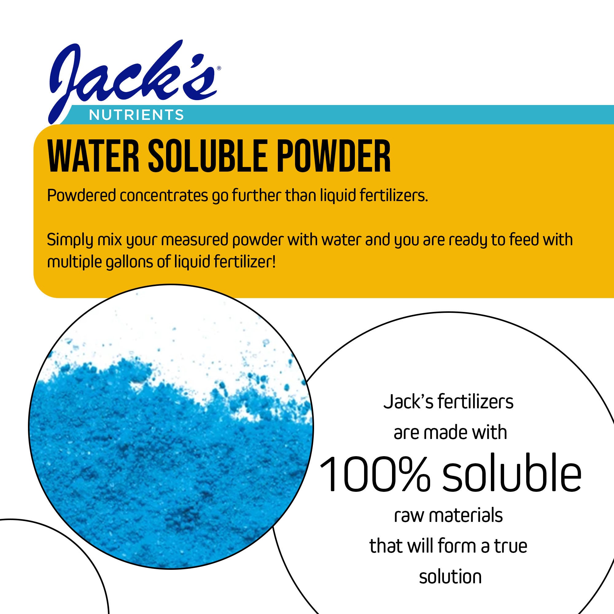 Jack’s Nutrients 10-0-0 Mag-Trate Water-Soluble Fertilizer, 25lbs