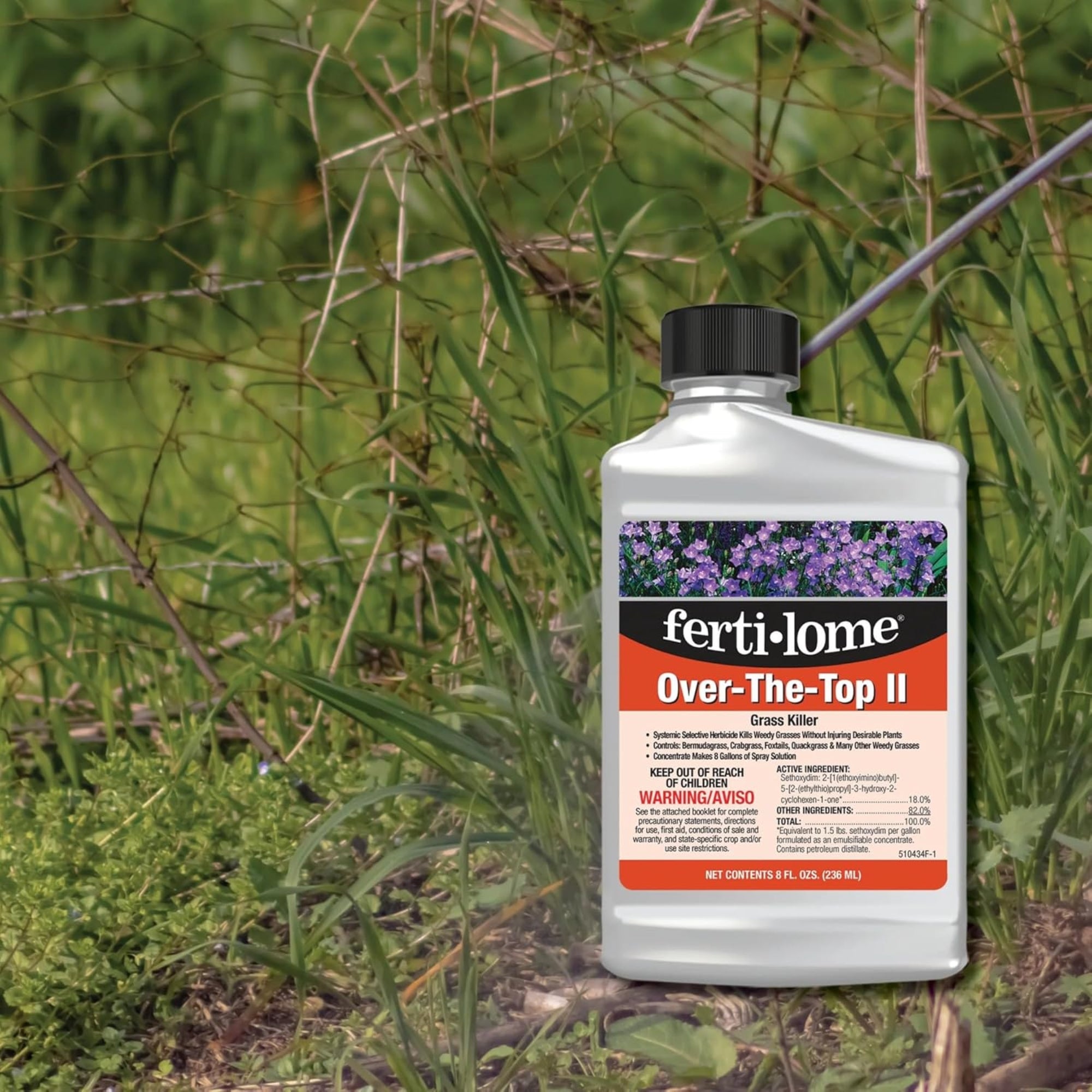 Fertilome Over-The-Top II Grass Killer Systemic Herbicide Concentrate, 8 fl oz
