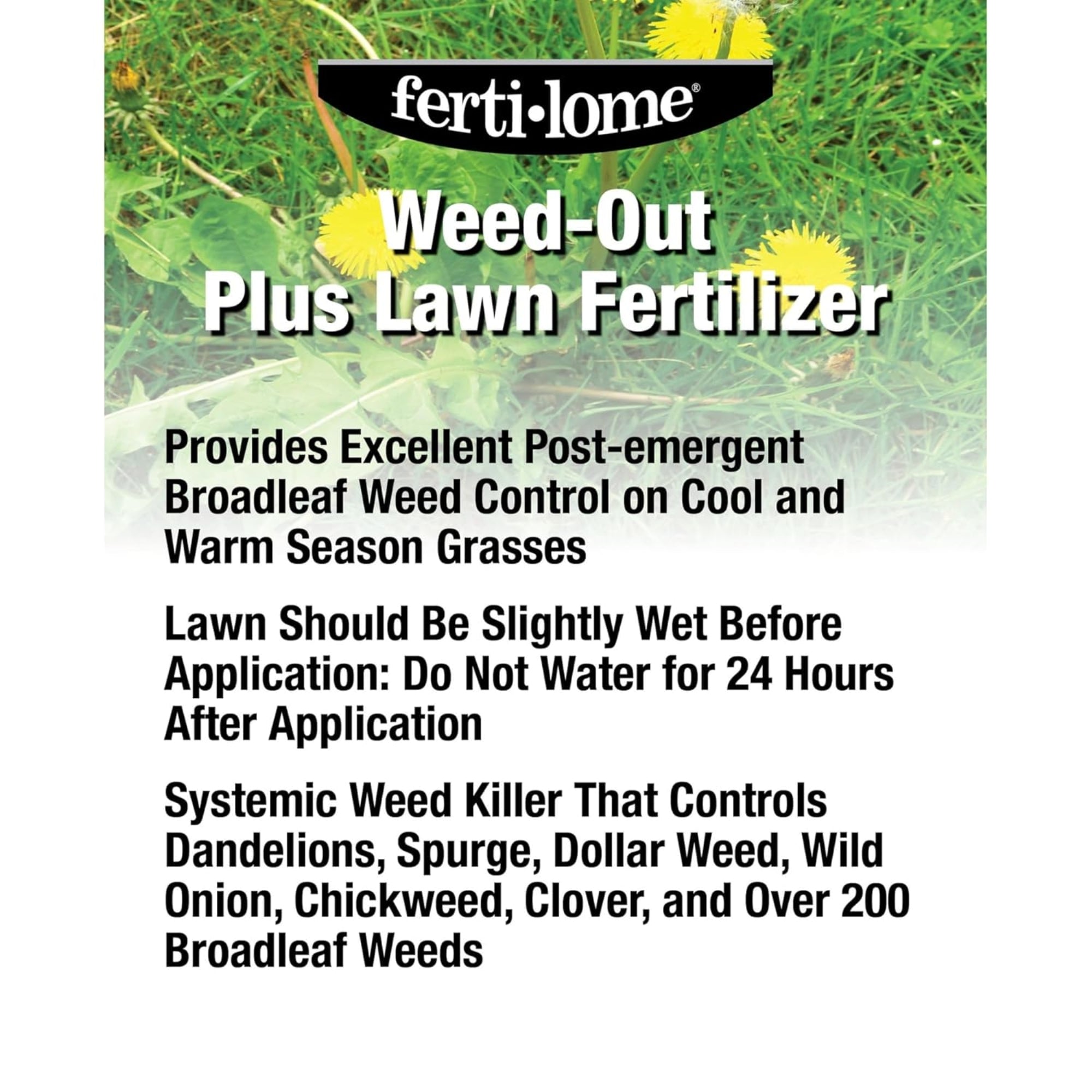 Fertilome Weed-Out Plus Lawn Fertilizer Weed & Feed, 25-0-4 Plant Food