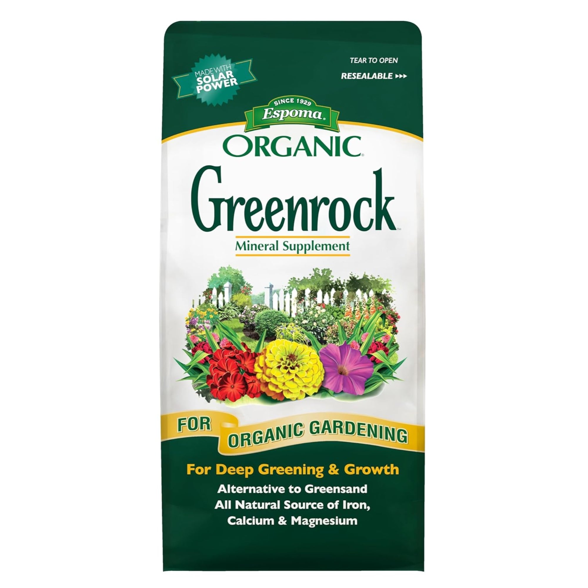 Espoma Organic Greenrock Mineral Supplement for Deep Green Plants, 7lbs