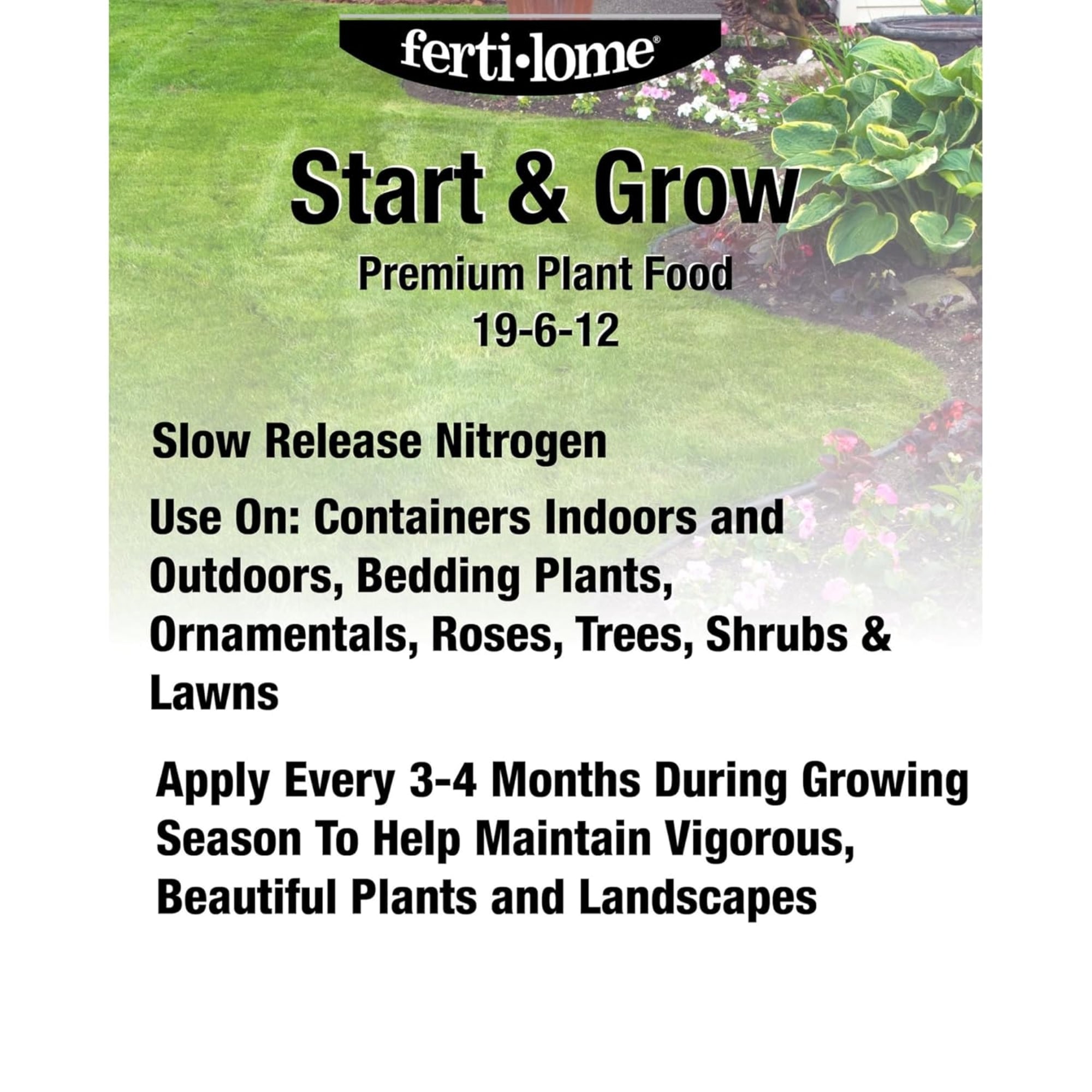 Fertilome Start & Grow Premium Plant Food 19-6-12 Fertilizer Granules, 10lbs