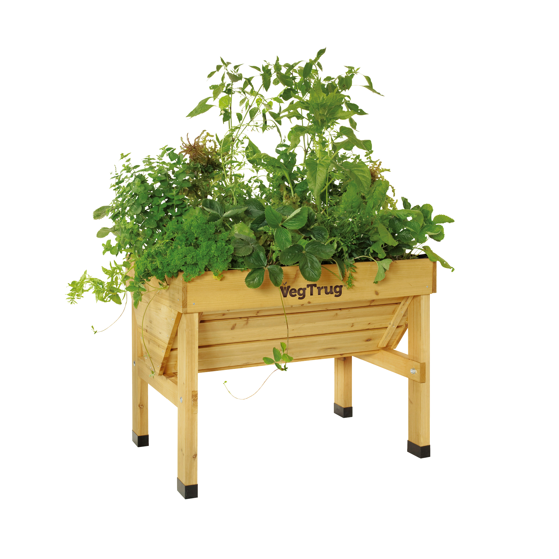 VegTrug Classic Raised Bed Cedar Wood Planter, Natural, Small 1m