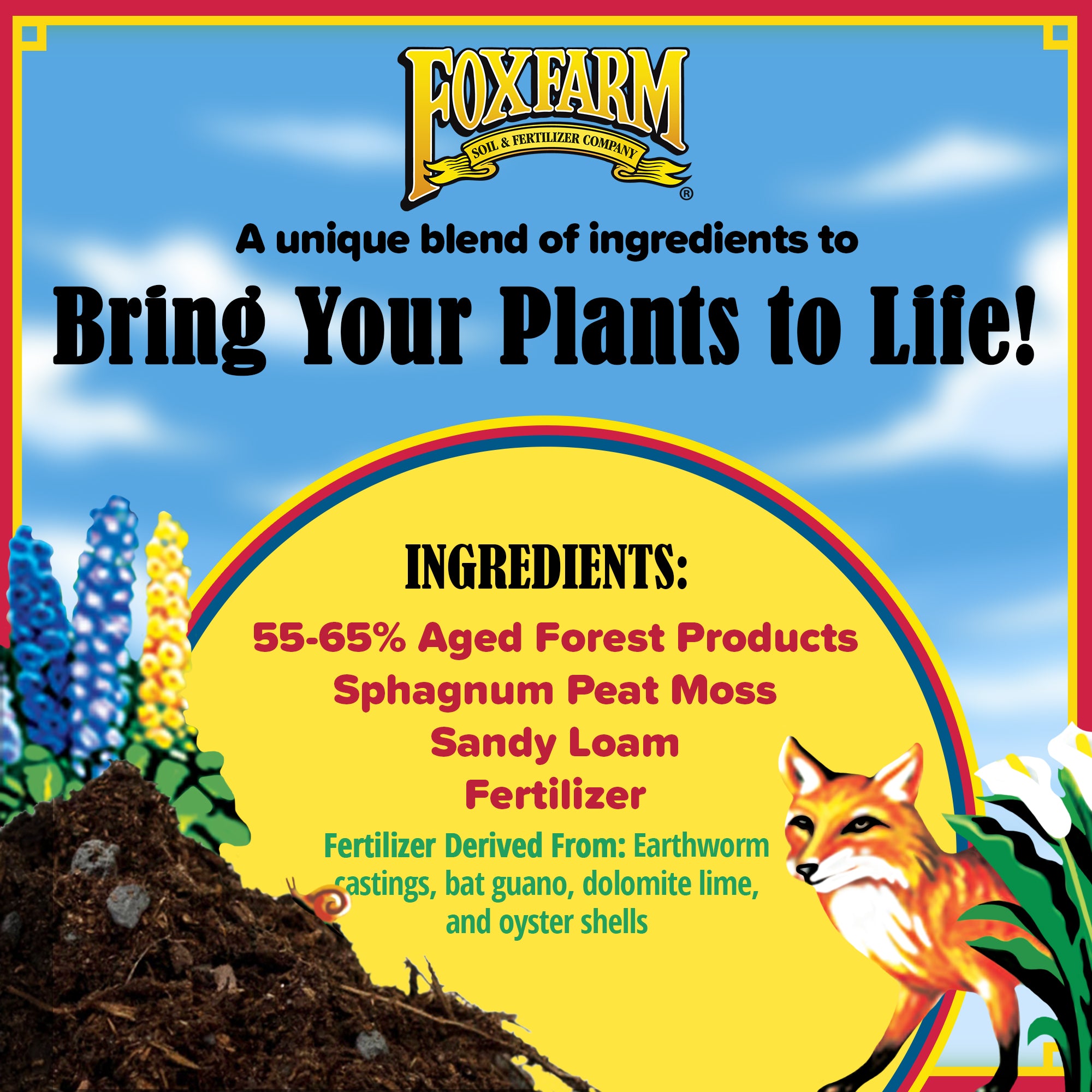 FoxFarm Original Planting Mix for In-Ground Planting, 1cu ft