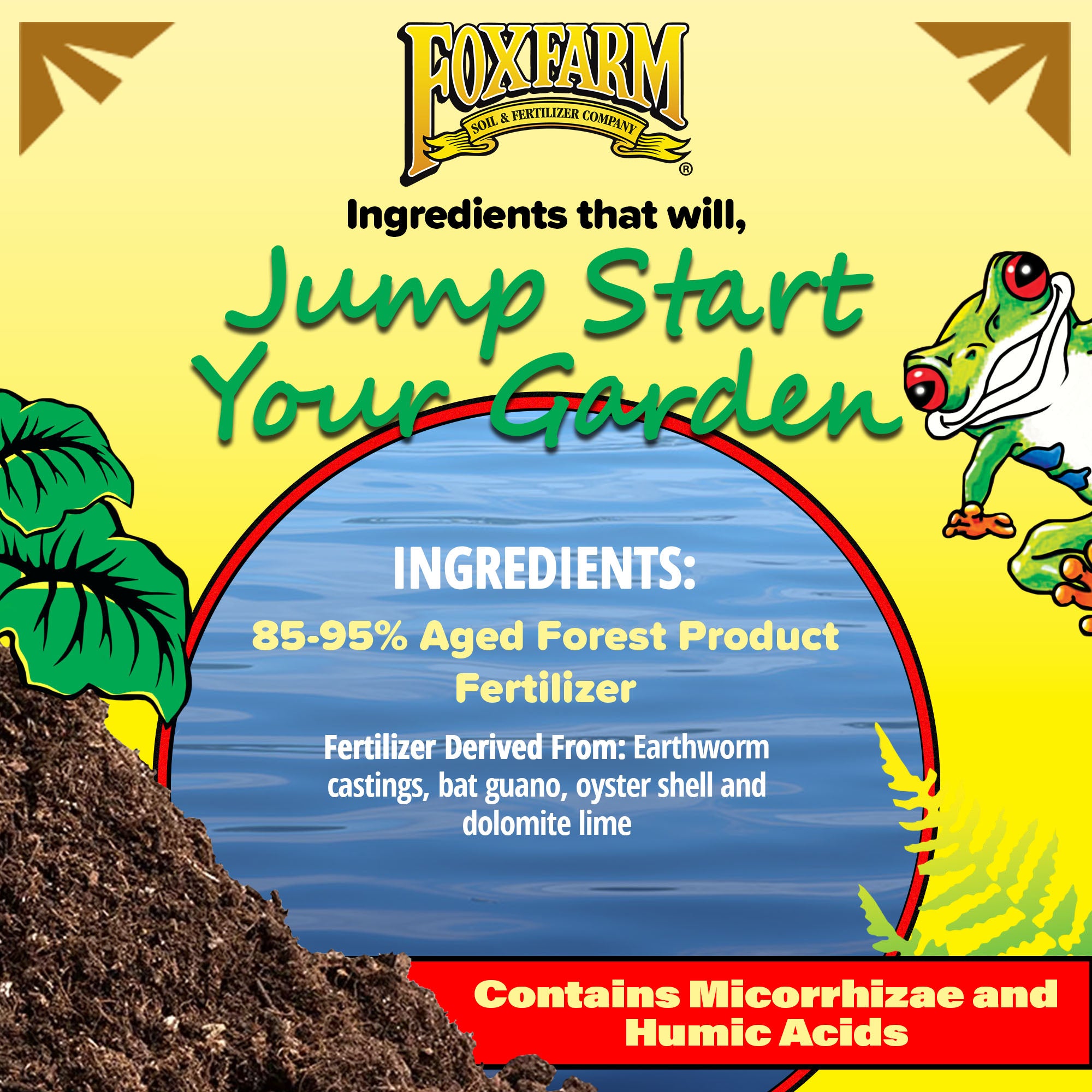 FoxFarm Happy Frog Soil Conditioner with Bat Guano and Mycorrhizae, 1.5 cu ft