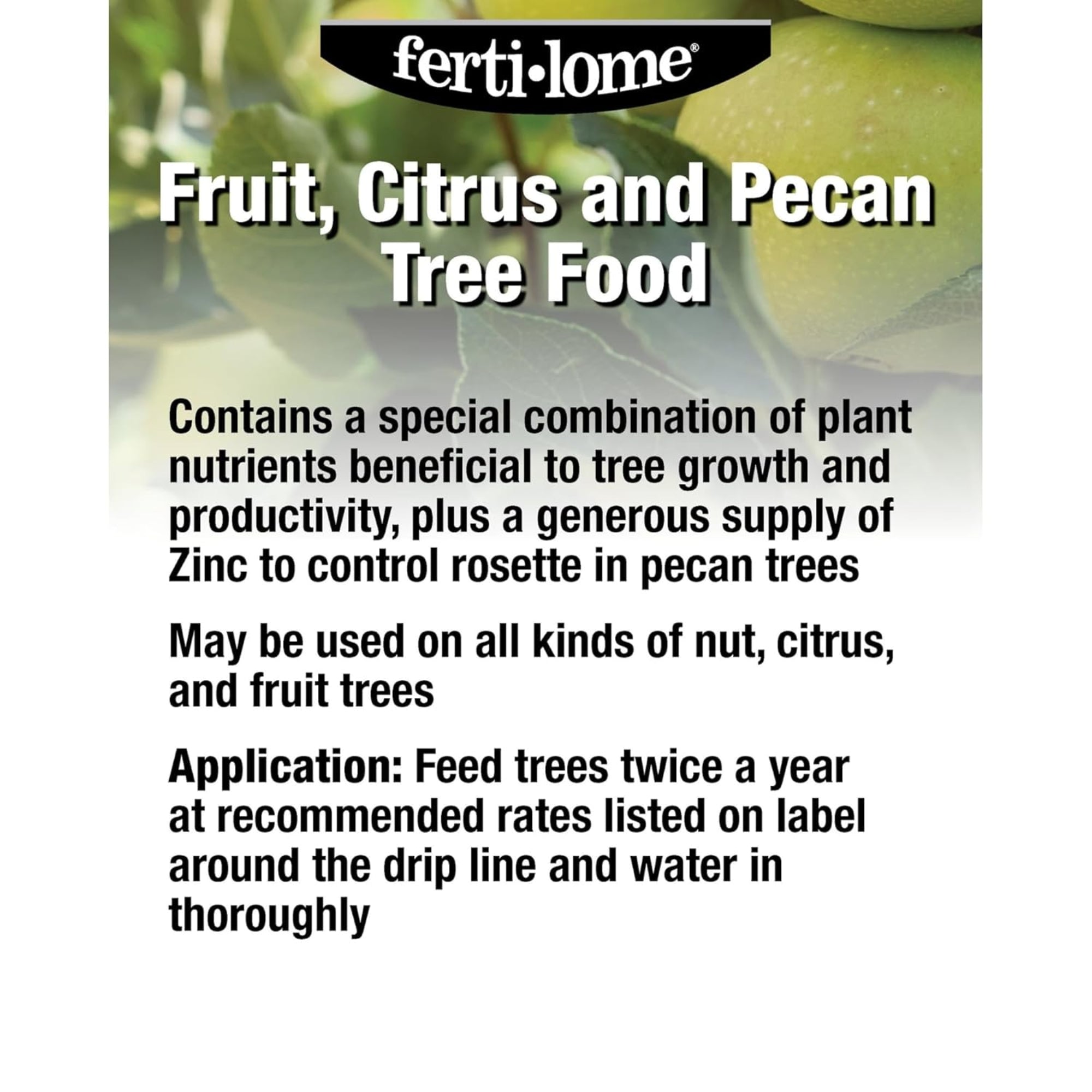 Fertilome Fruit, Citrus & Pecan Tree Food 19-10-5 Fertilizer, 16lbs