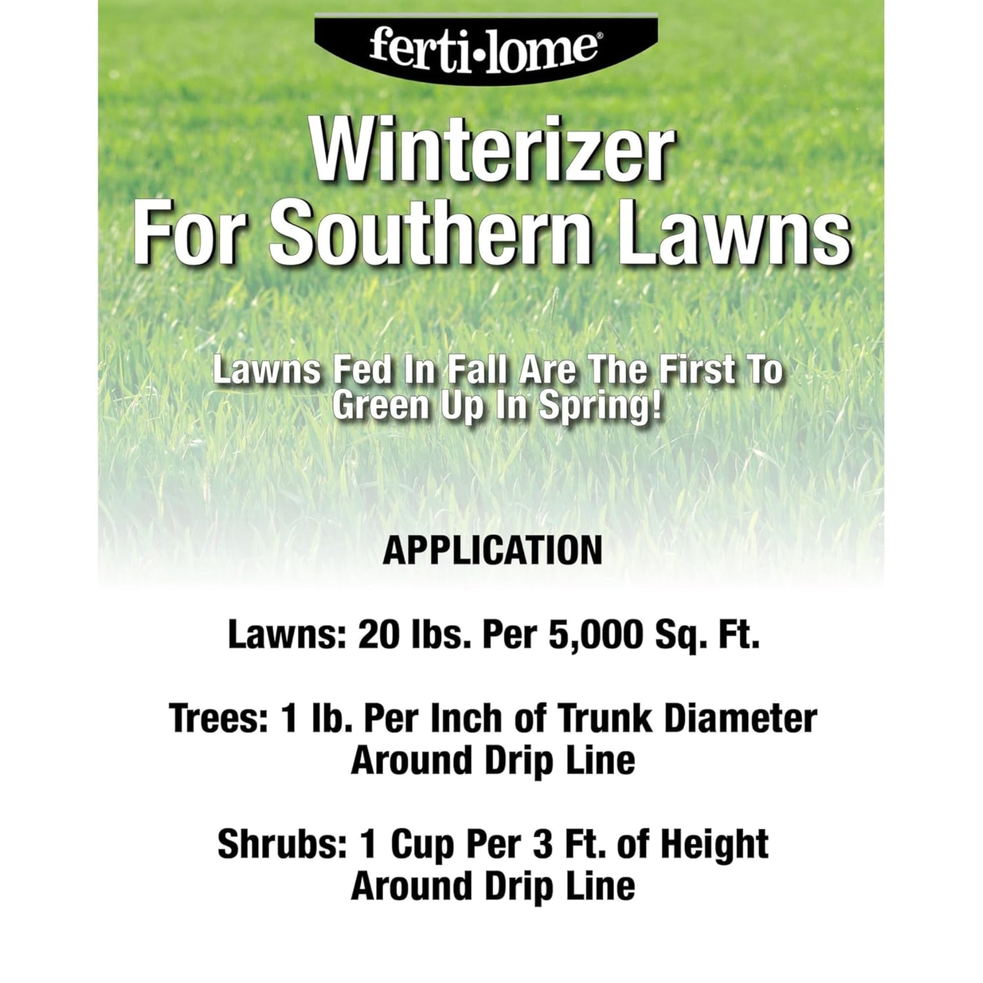 Fertilome Winterizer 10-0-14 Fertilizer for Established Lawns, Trees, and Shrubs