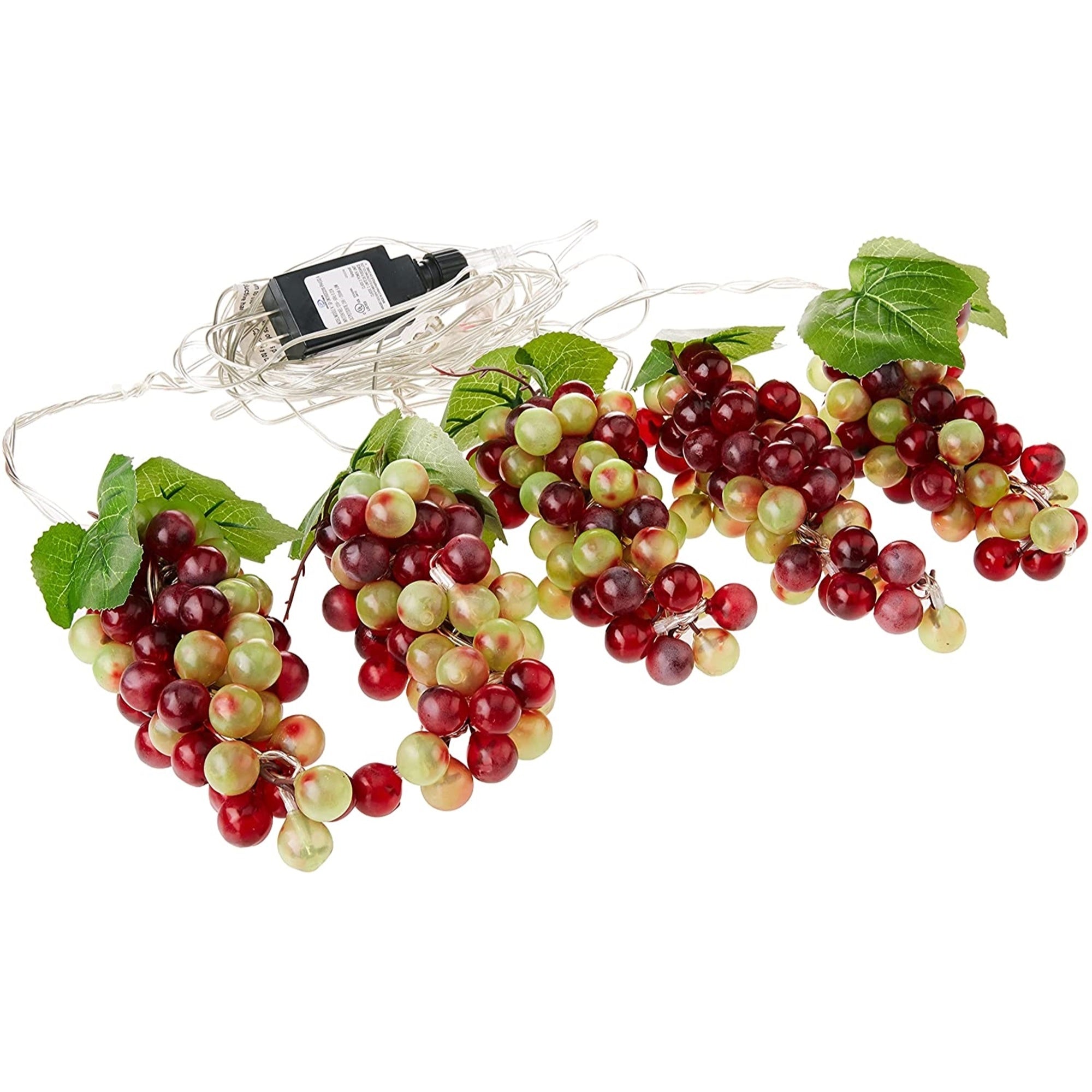 Kurt Adler Grape Clusters 100-LED Light Set, 5 Clusters, 5.3'