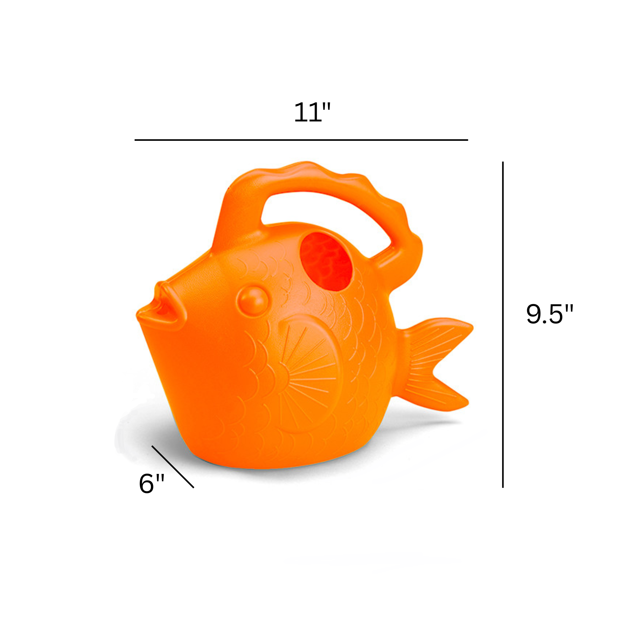 Root & Vessel Squirt the Fish Children's Watering Can, 0.75 Gallon