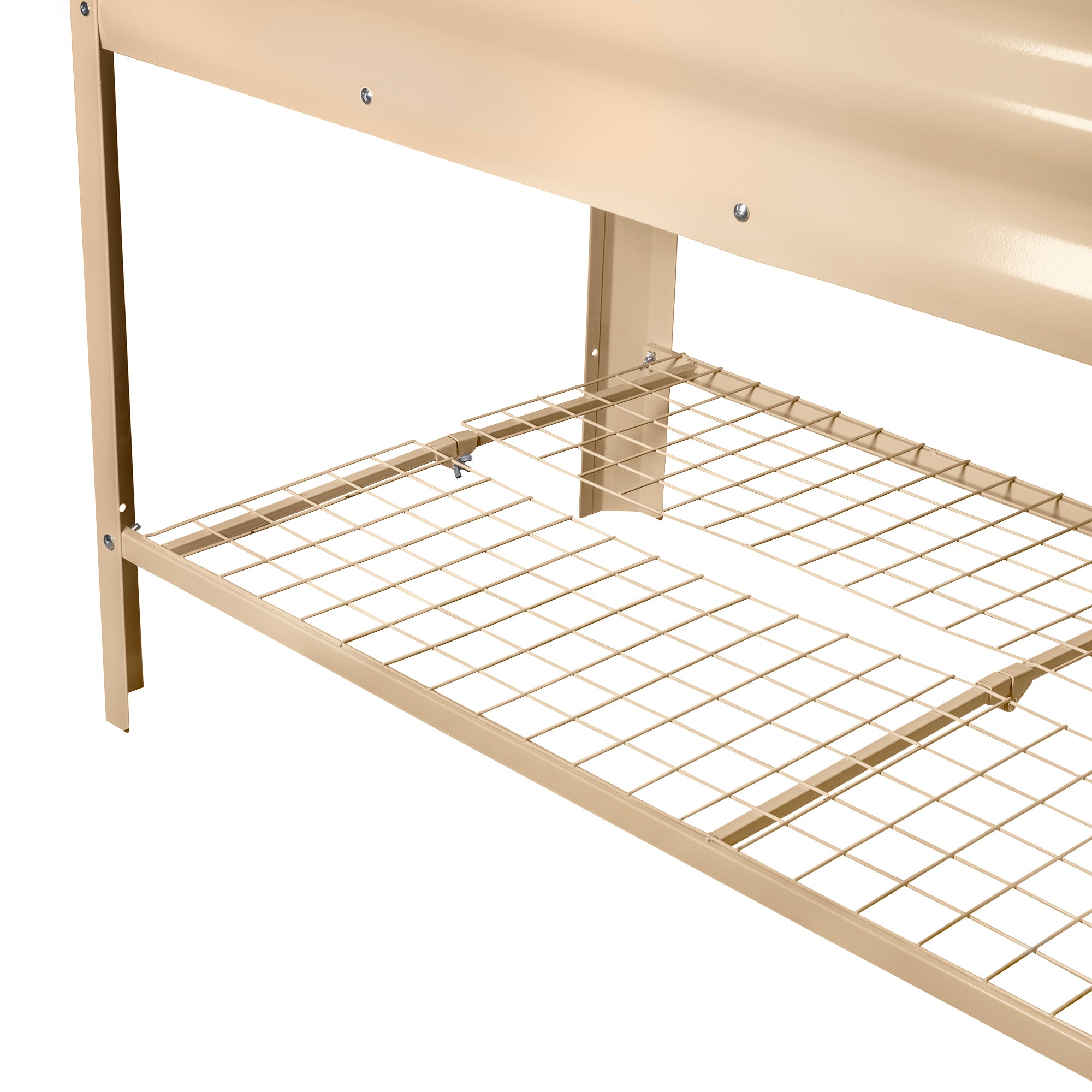 Garden Elements Elevated Metal Raised Garden Bed, Beige