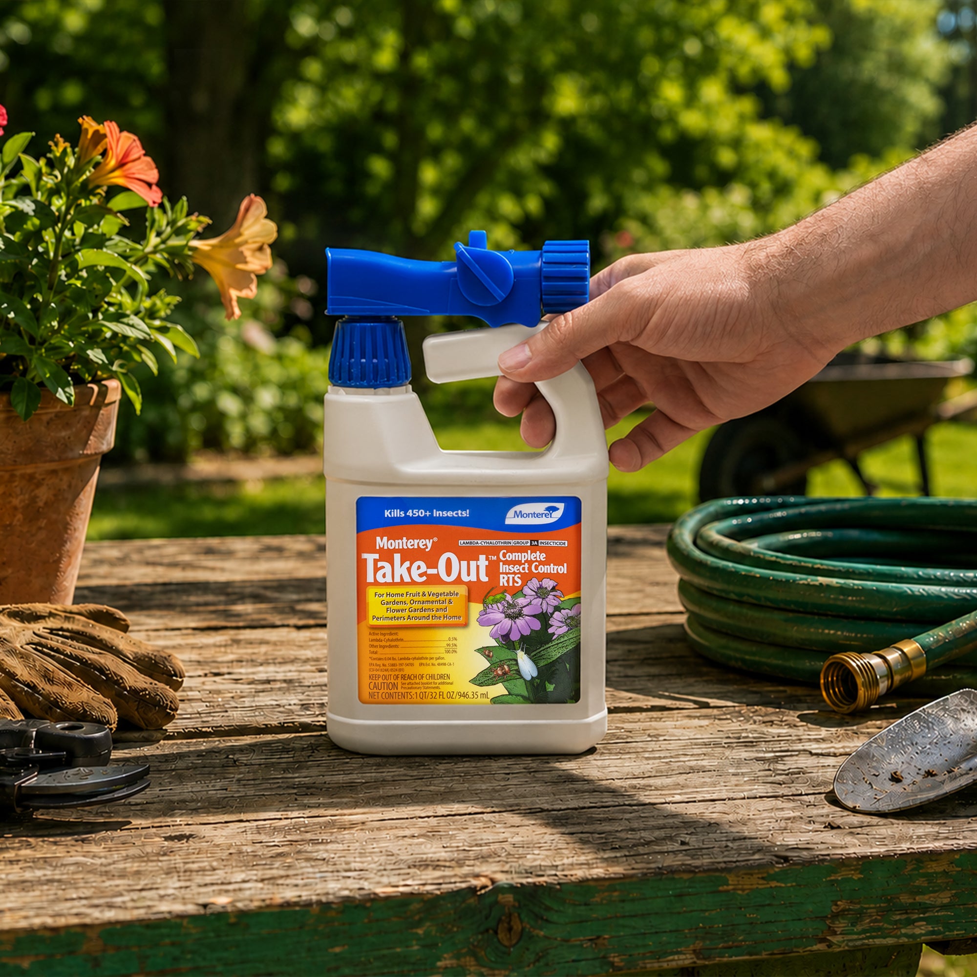 Monterey Take-Out Complete Insect Control for Gardens, Ready-to-Spray, 32fl oz