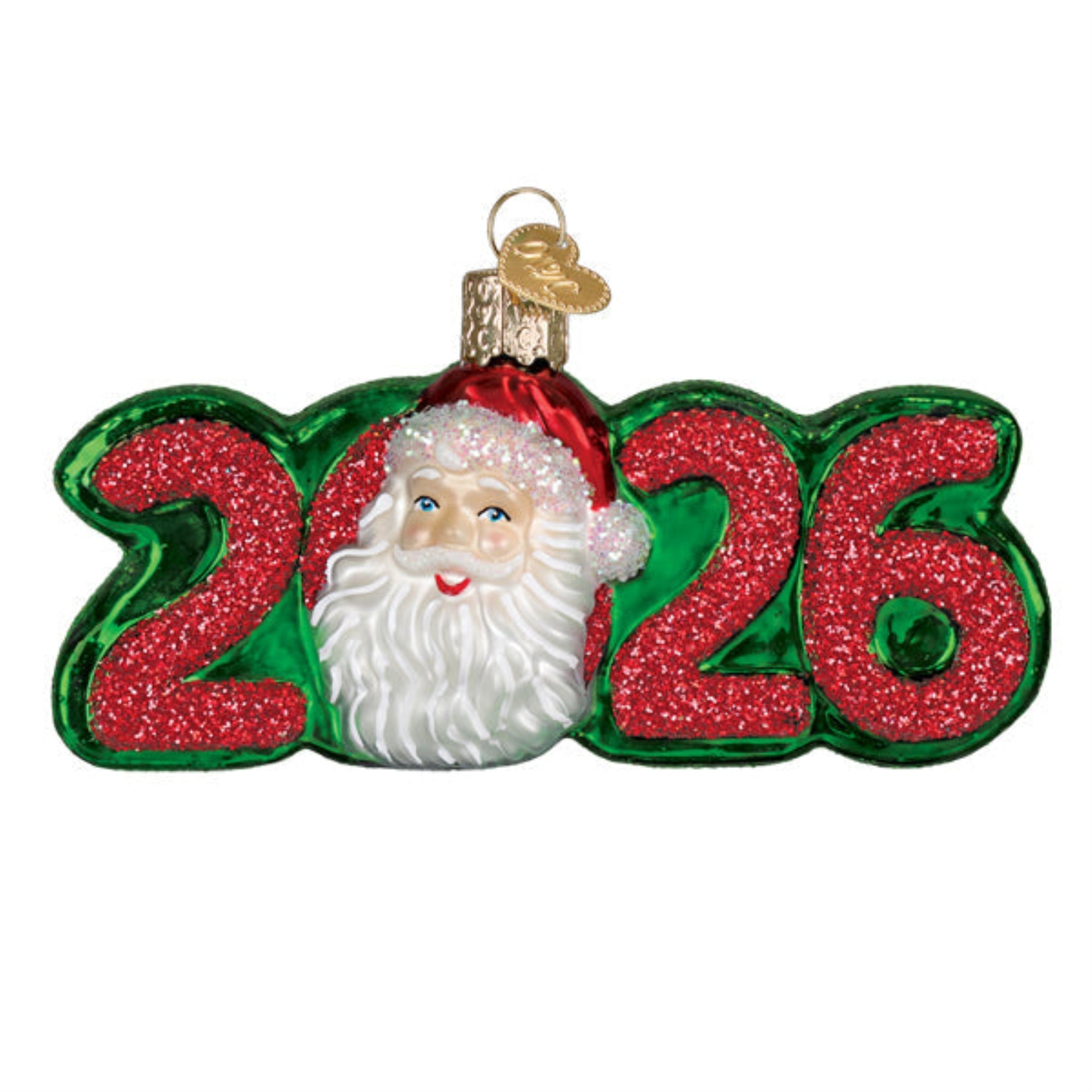 Old World Christmas Blown Glass Ornament for Christmas Tree, 2026 Santa