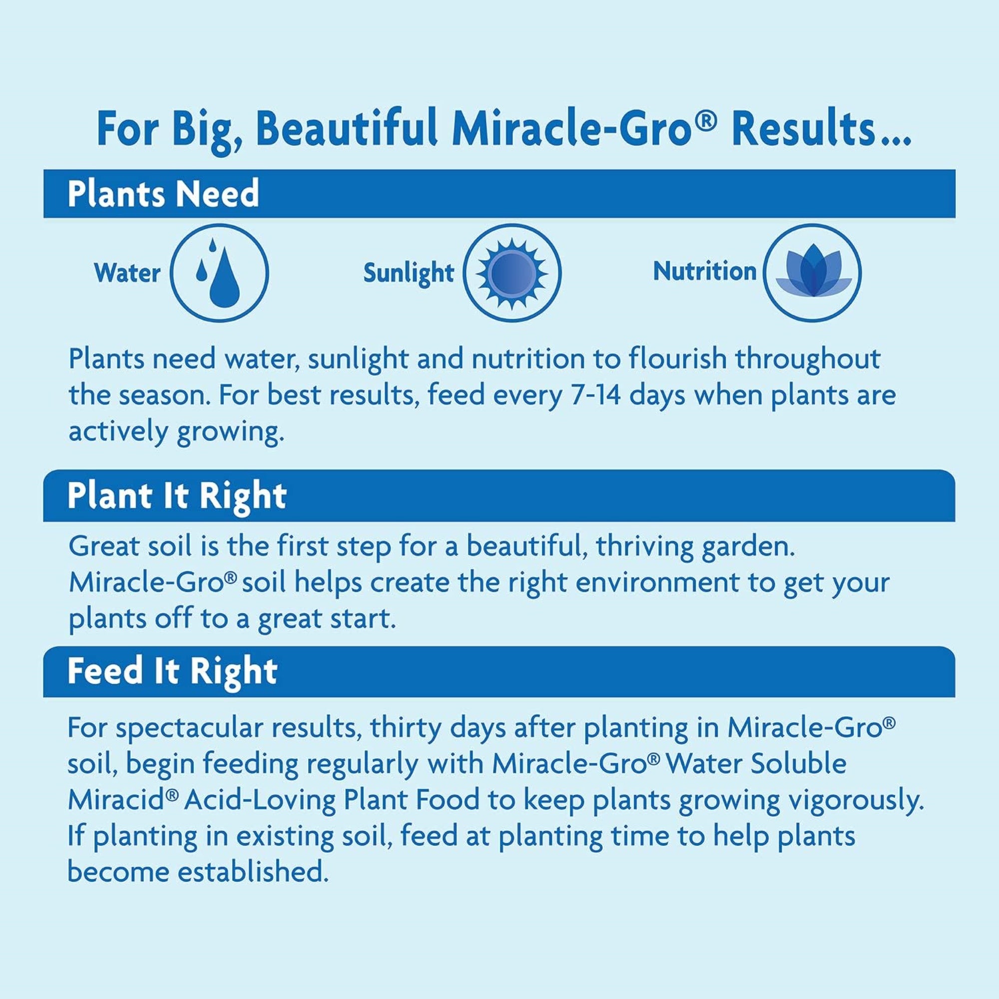 Miracle-Gro Miracid Acid-Loving Plant Food Water-Soluble Fertilizer Concentrate