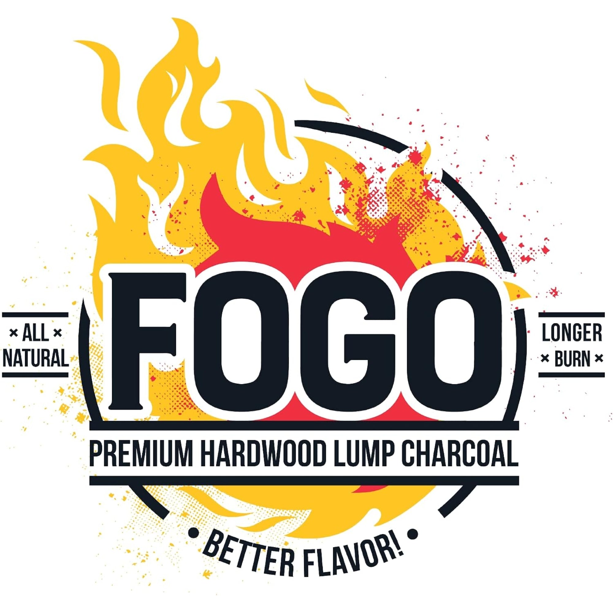 FOGO Super Premium All-Natural Hardwood Lump Charcoal for Grilling, 17.6lbs