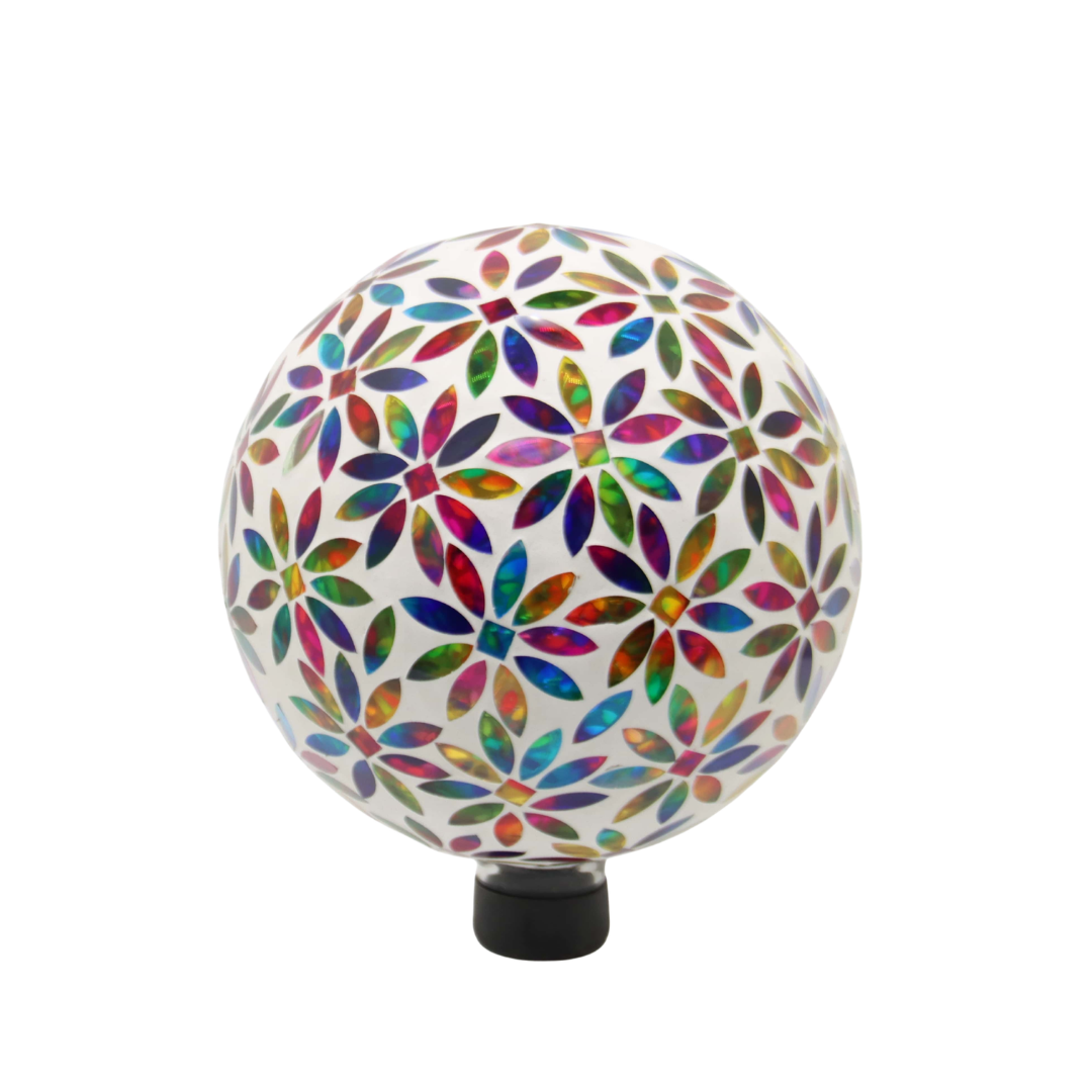 Very Cool Stuff Multicolor Flower Gazing Globe, 10in