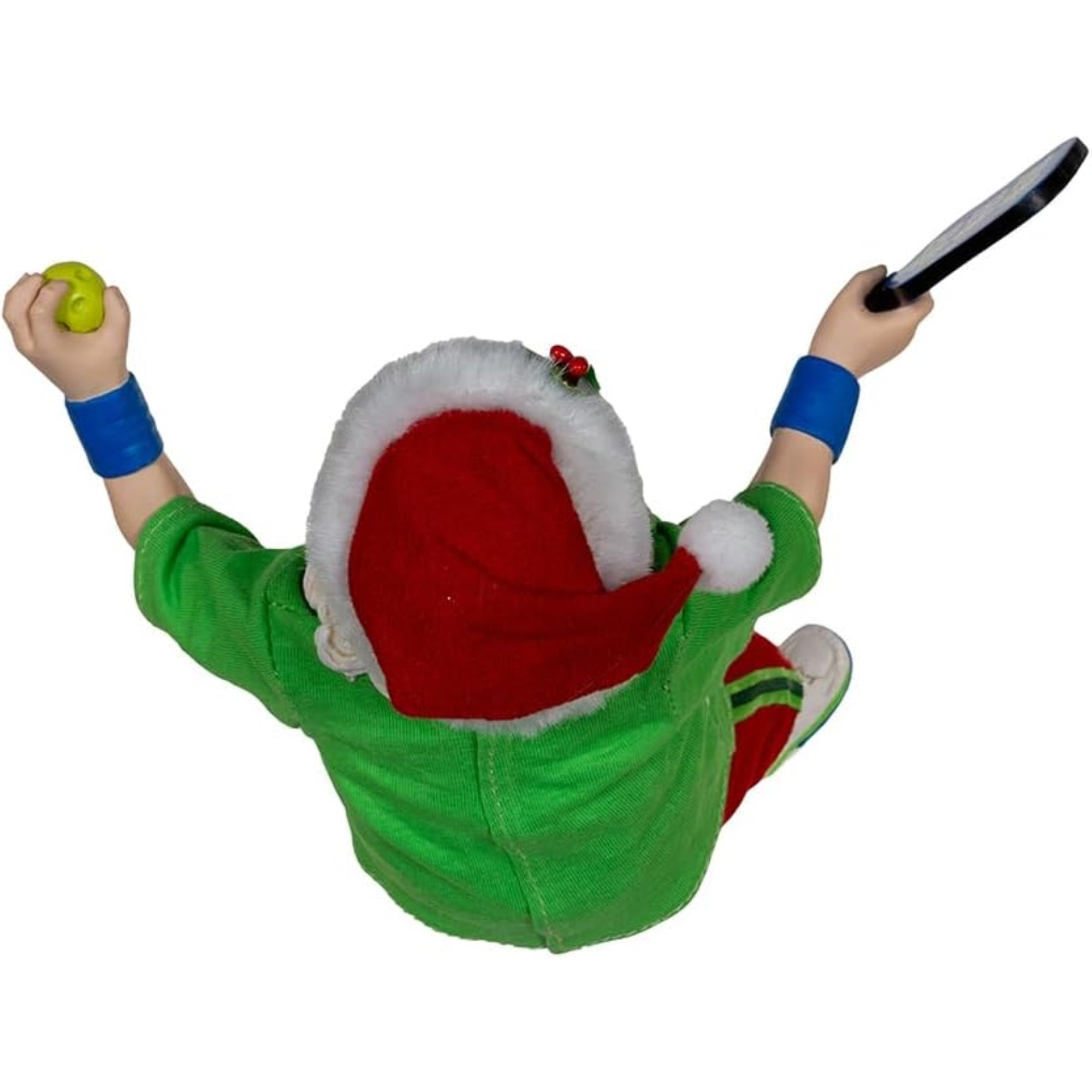 Kurt Adler Fabriche Santa Playing Pickleball Christmas Figurine, 10in