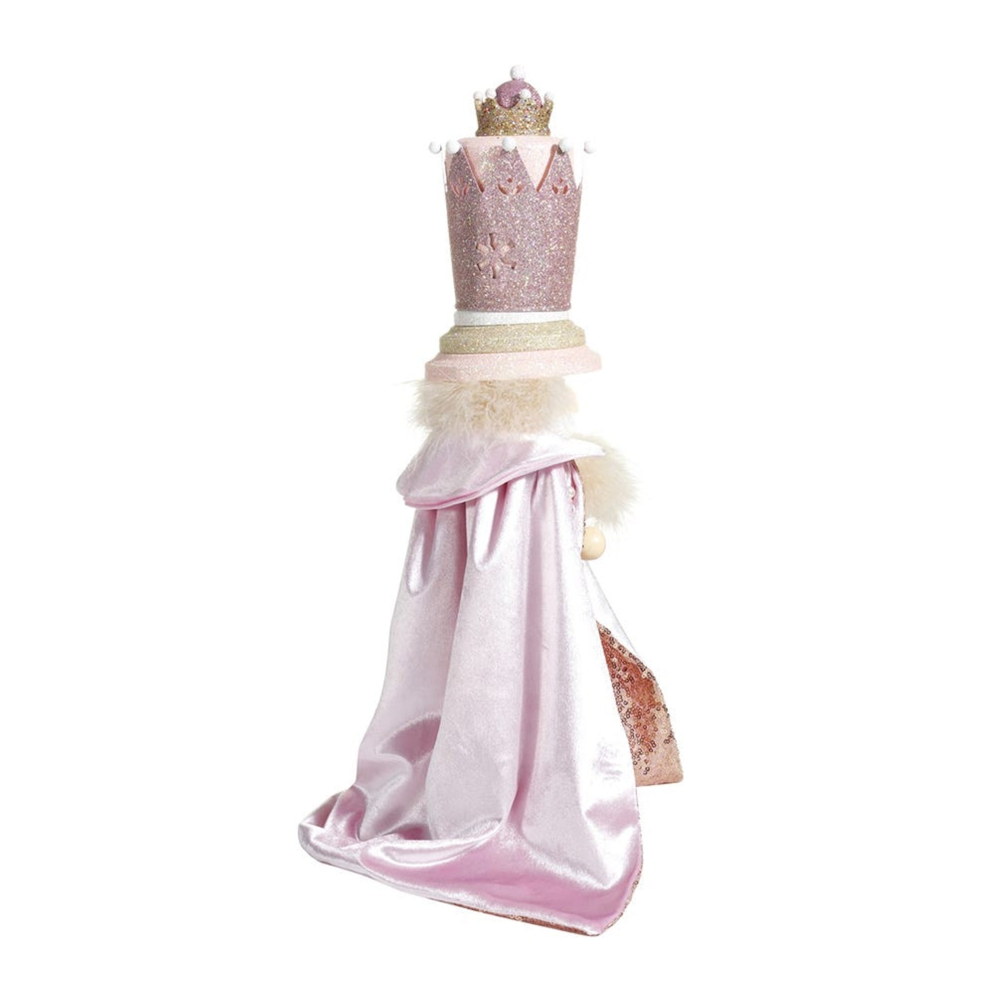 Kurt Adler Hollywood Nutcracker Collection, Pink King Nutcracker, 19"