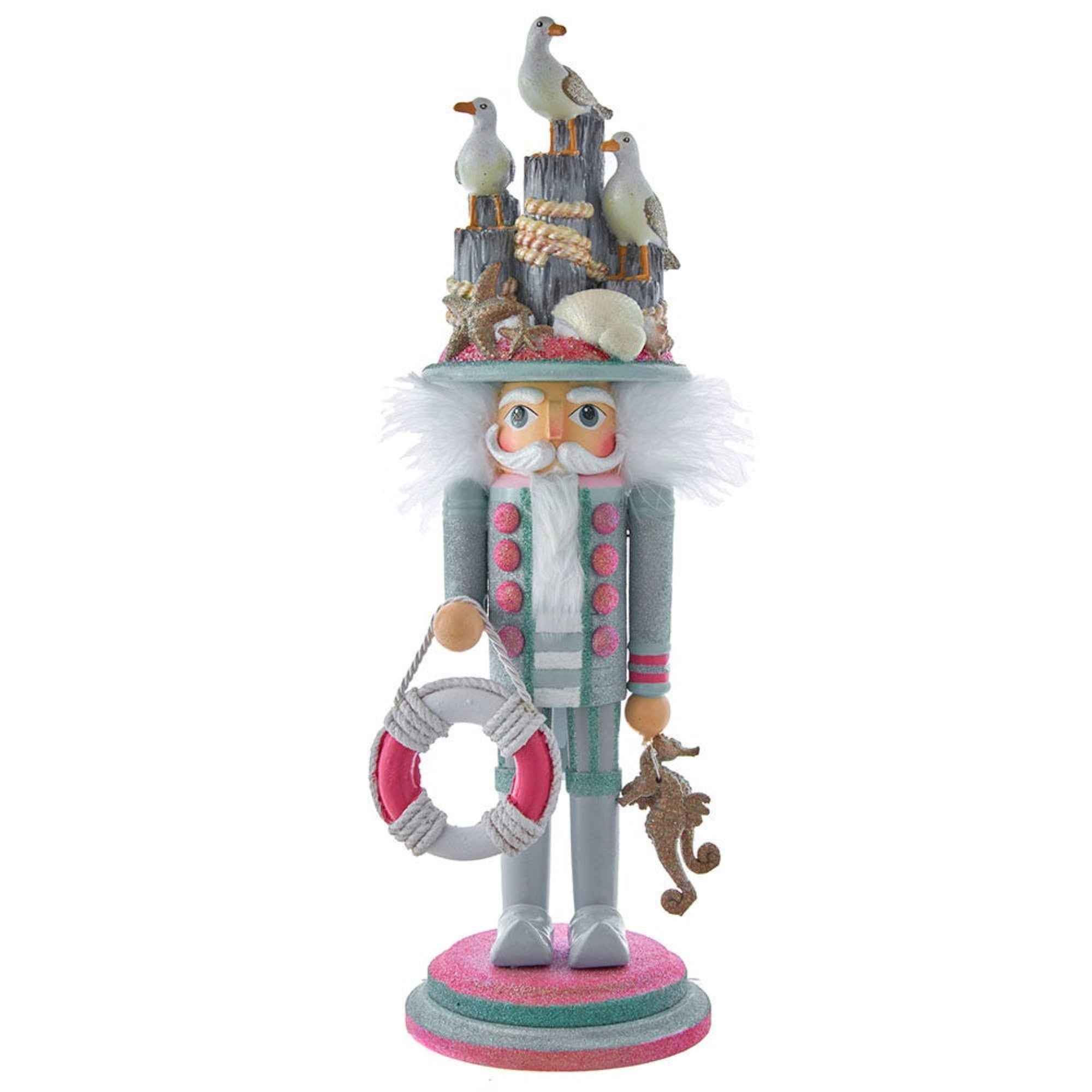 Kurt Adler Hollywood Nutcrackers Collection, Coastal Seagull, 18"