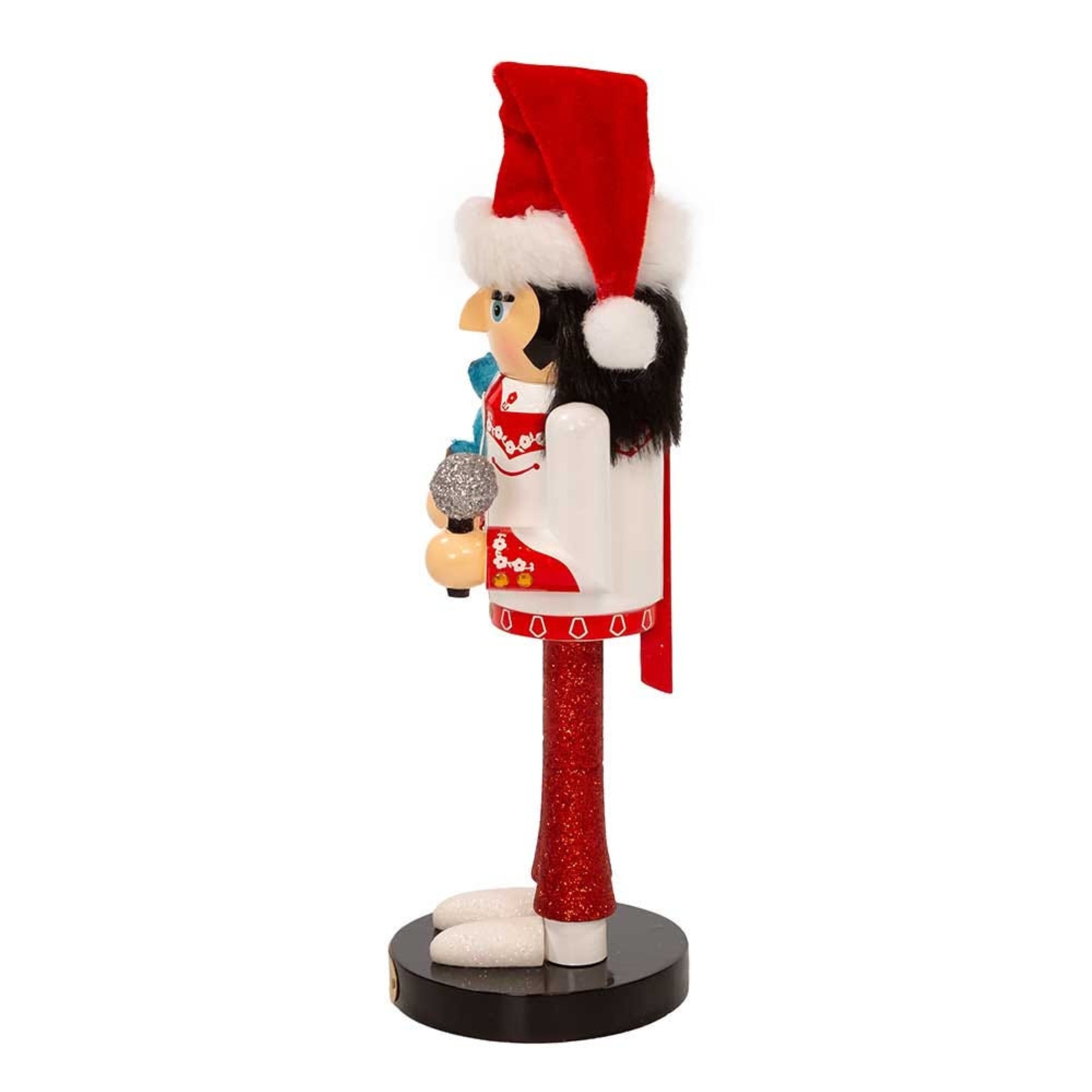 Kurt Adler Officially Licensed Elvis Presley with Teddy Bear Nutcracker, 10"