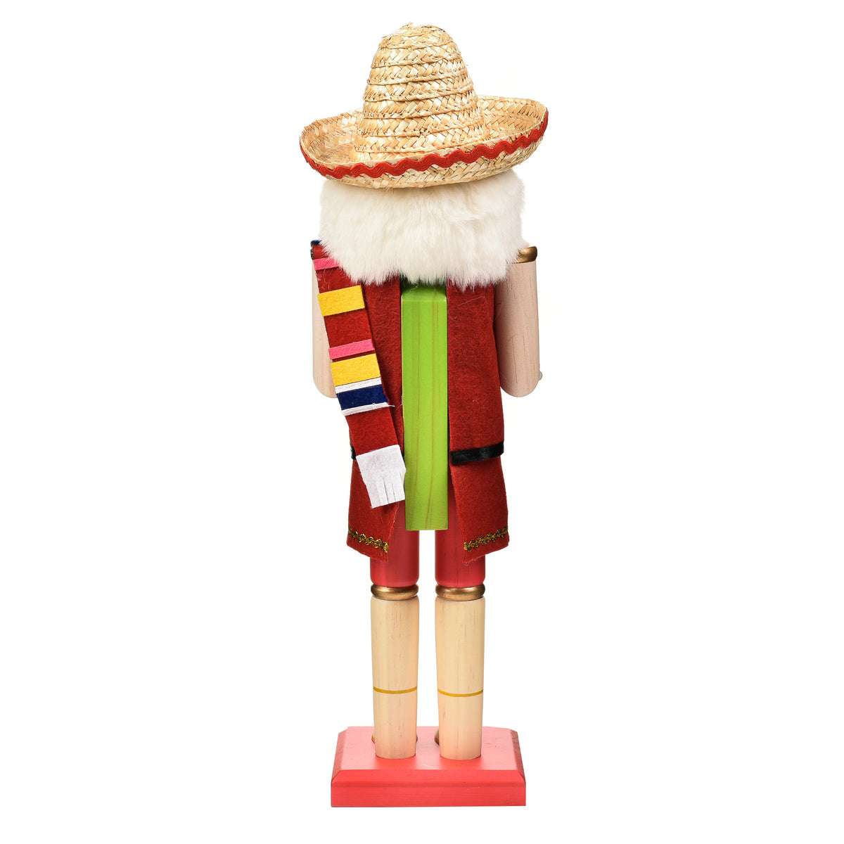 Garden Elements Black Forest Beech Wood Mexican Inspired Nutcracker, 15.5in