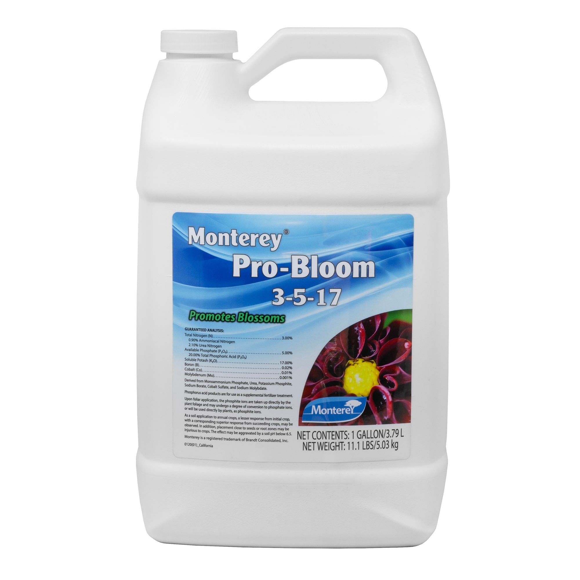 Monterey Pro-Bloom 3-5-17 Flower Fertilizer Concentrate (California Only), 1gal