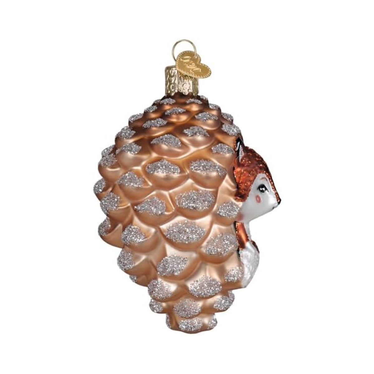 Old World Christmas Blown Glass Ornament for Christmas Tree, Piney Fox