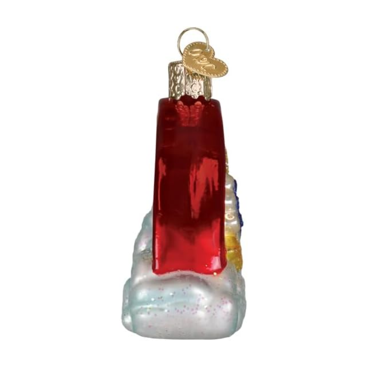Old World Christmas Blown Glass Ornament for Tree, Pawprints on My Heart