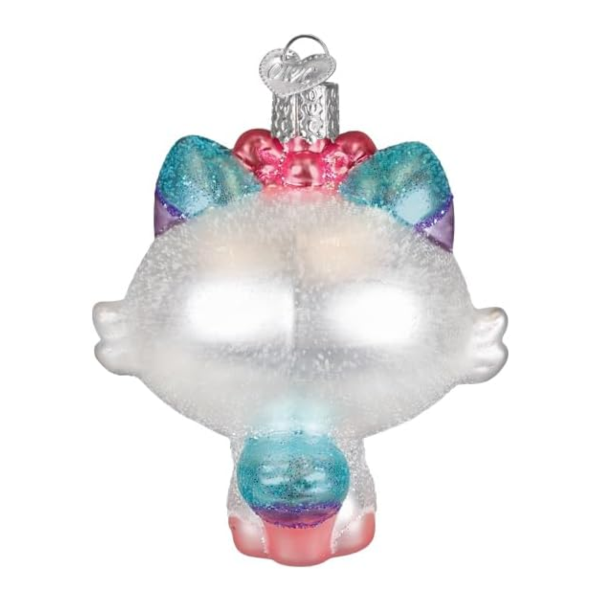 Old World Christmas Blown Glass Ornament for Christmas Tree, Kawaii Cat